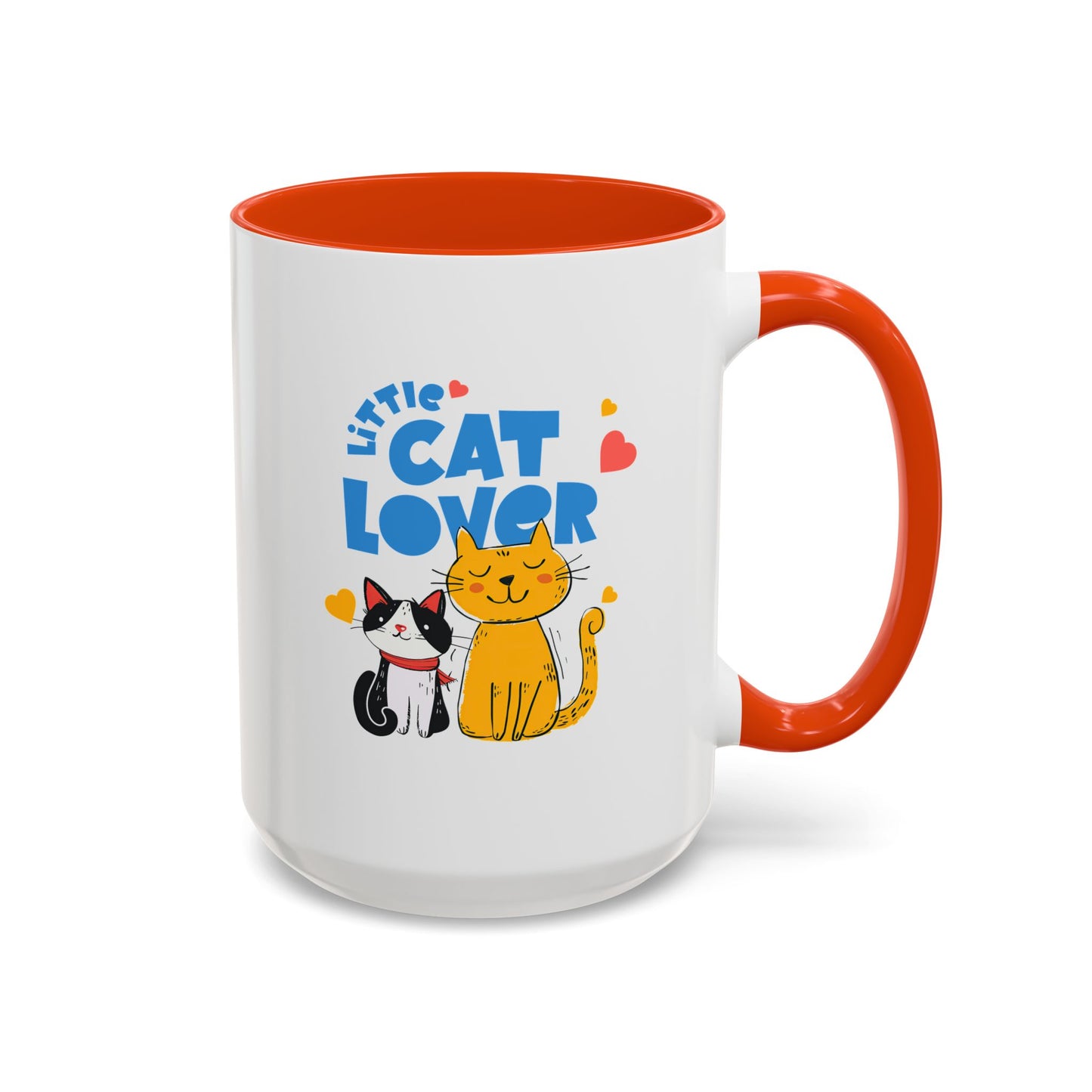 Cat Lover Mug — Colorful 11oz/15oz Ceramic Coffee Cup (Little Cat Lover Design)