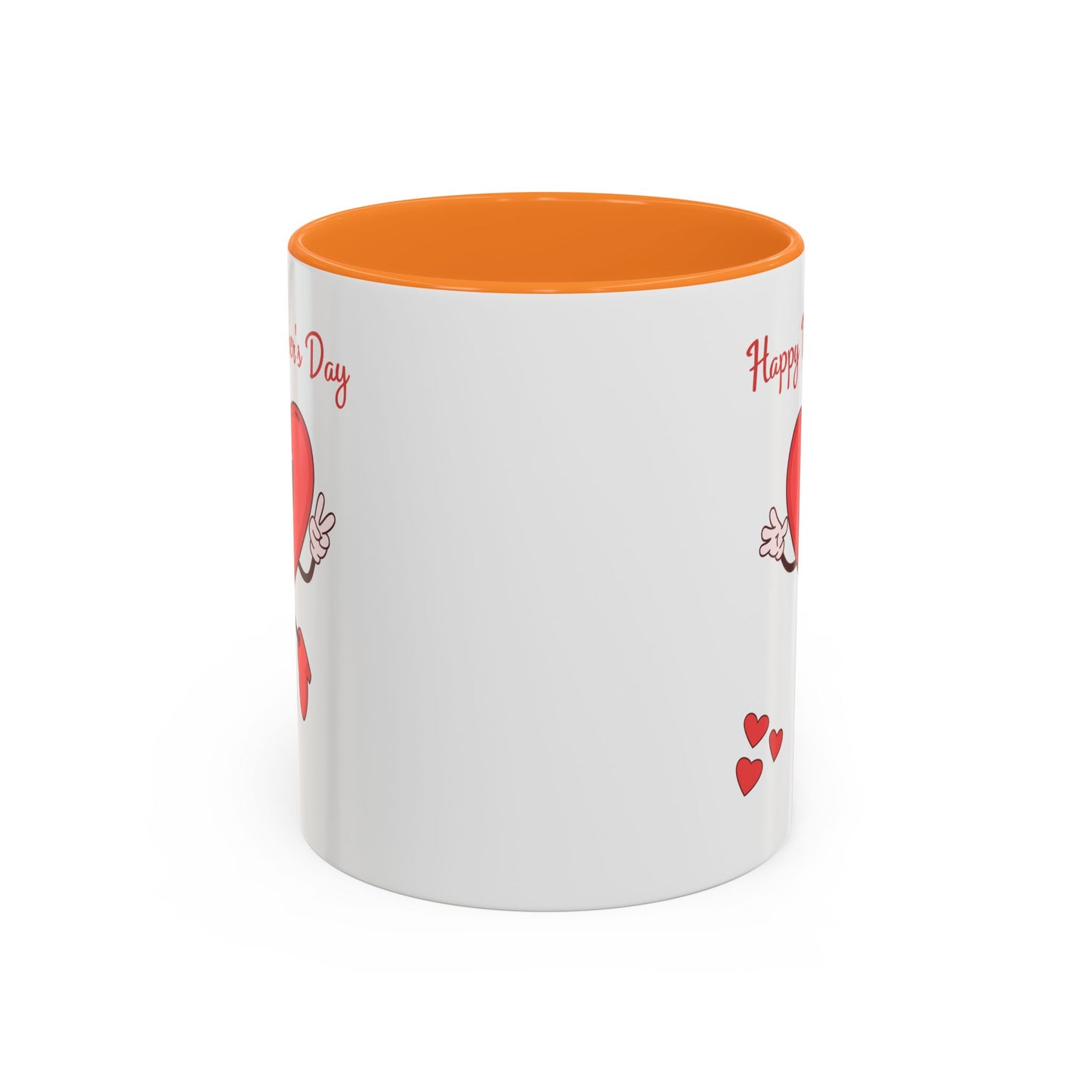 Happy Mother's Day Heart Mug — Cute Retro Heart Mom Coffee Cup (11oz, 15oz)