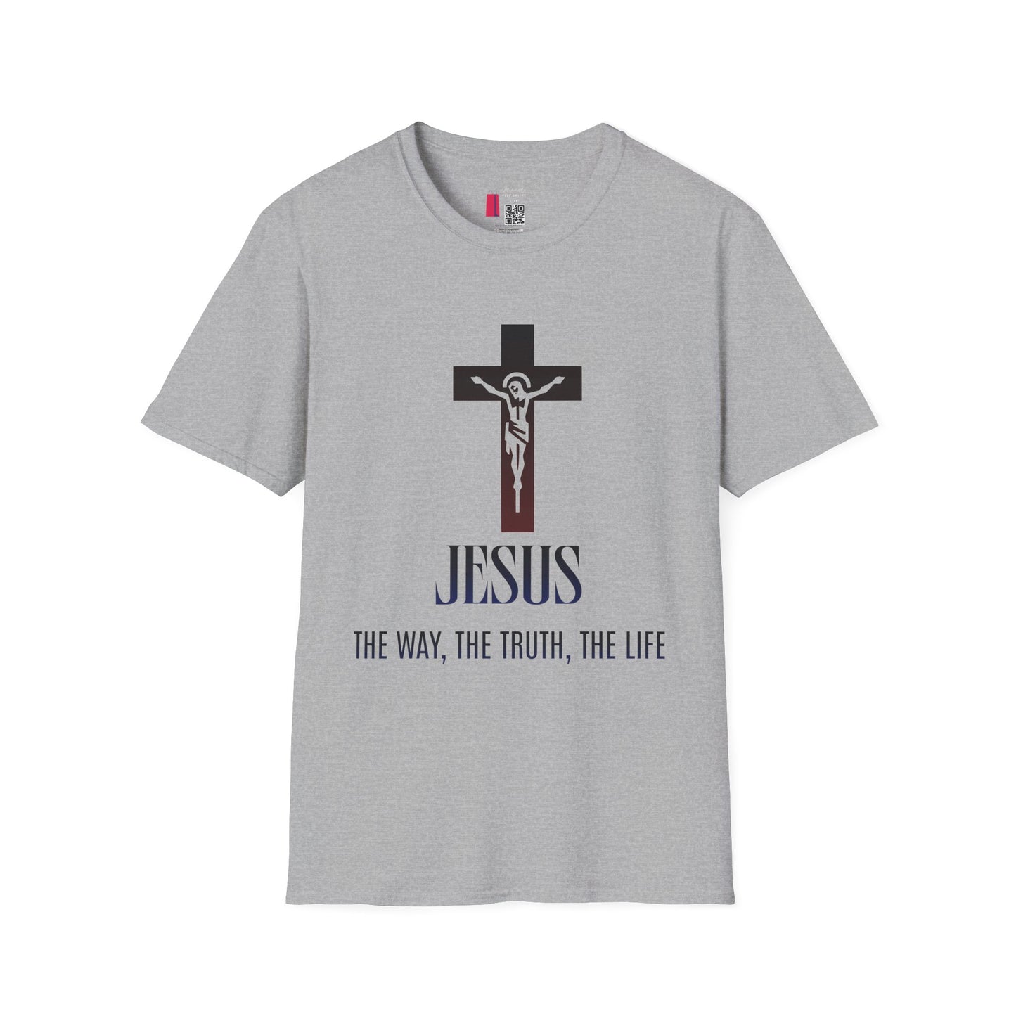 Jesus Cross T-Shirt — "The Way, The Truth, The Life" Christian Tee