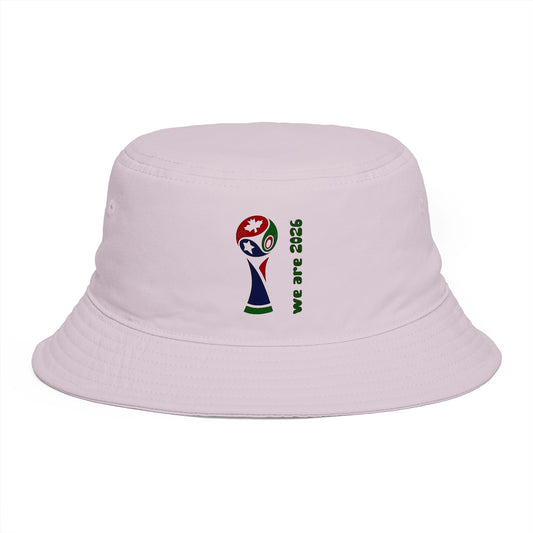 2026 World Cup Trophy Brown Bucket Hat – Soccer Fans Casual Sun Hat