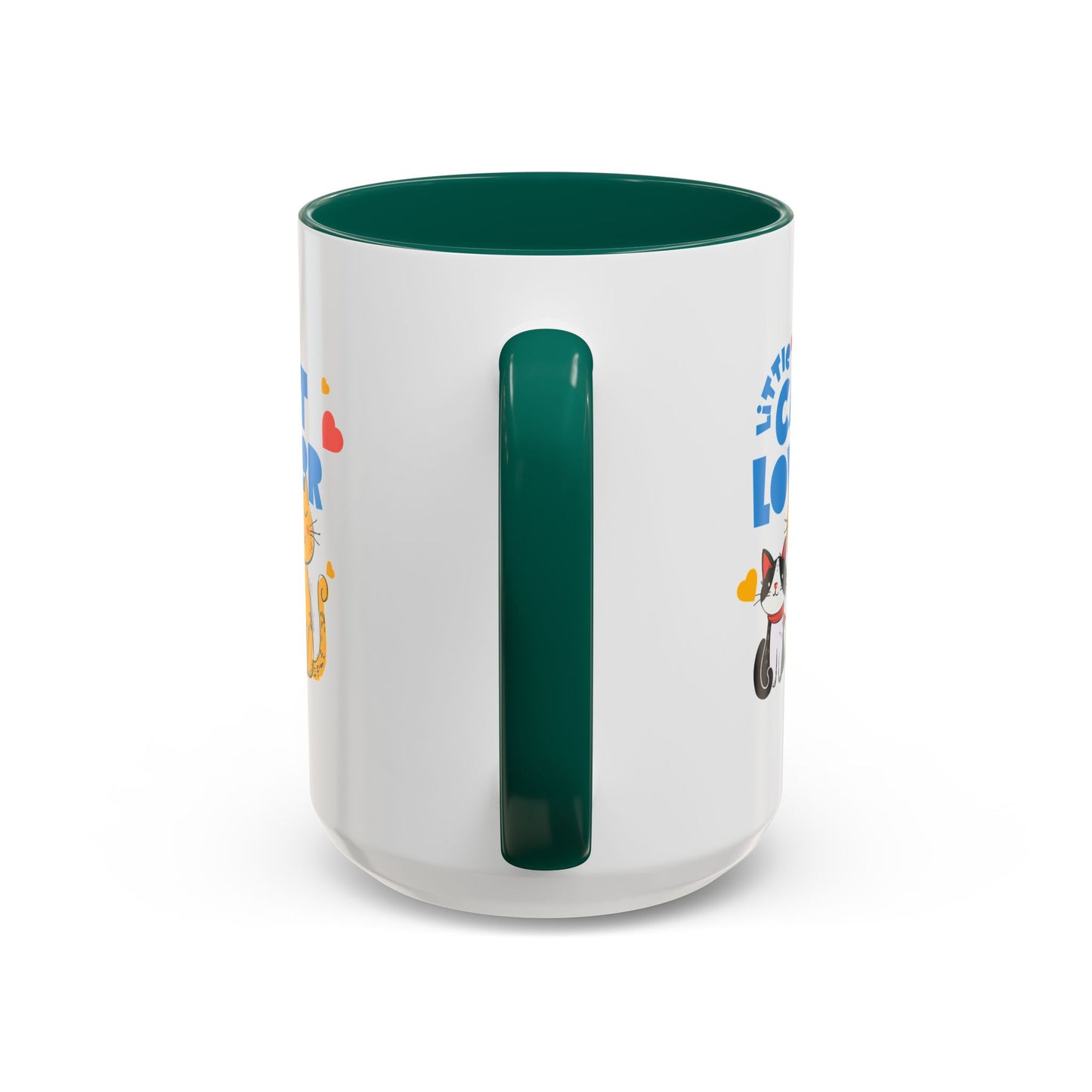Cat Lover Mug — Colorful 11oz/15oz Ceramic Coffee Cup (Little Cat Lover Design)