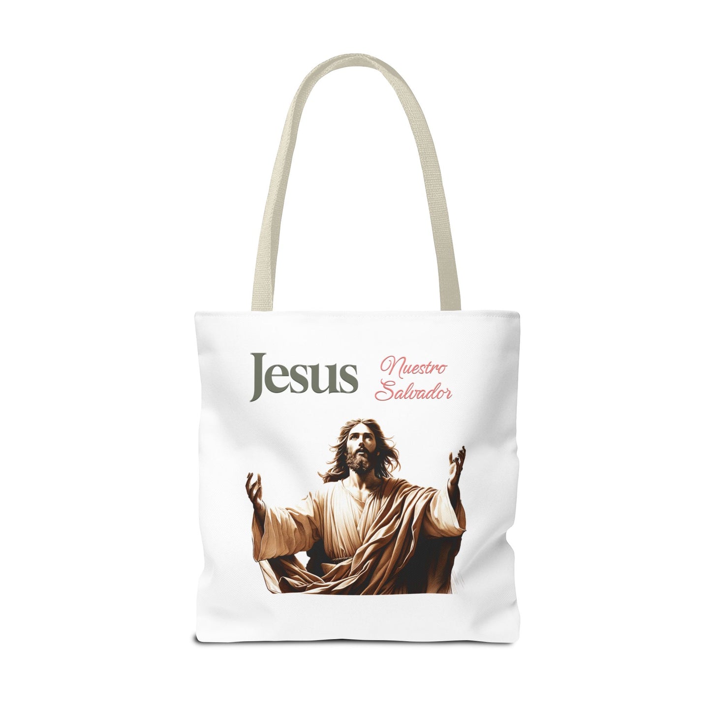 Faith Maria Jesus Tote Bag — Religious Faith All-Over Print Tote