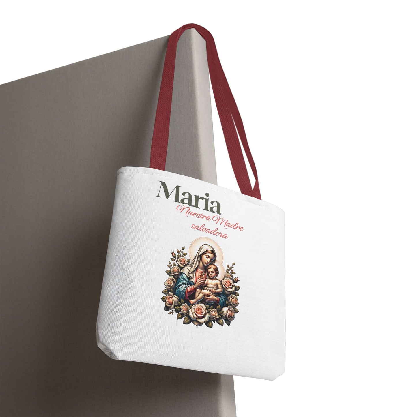 Faith Maria Jesus Tote Bag — Religious Faith All-Over Print Tote