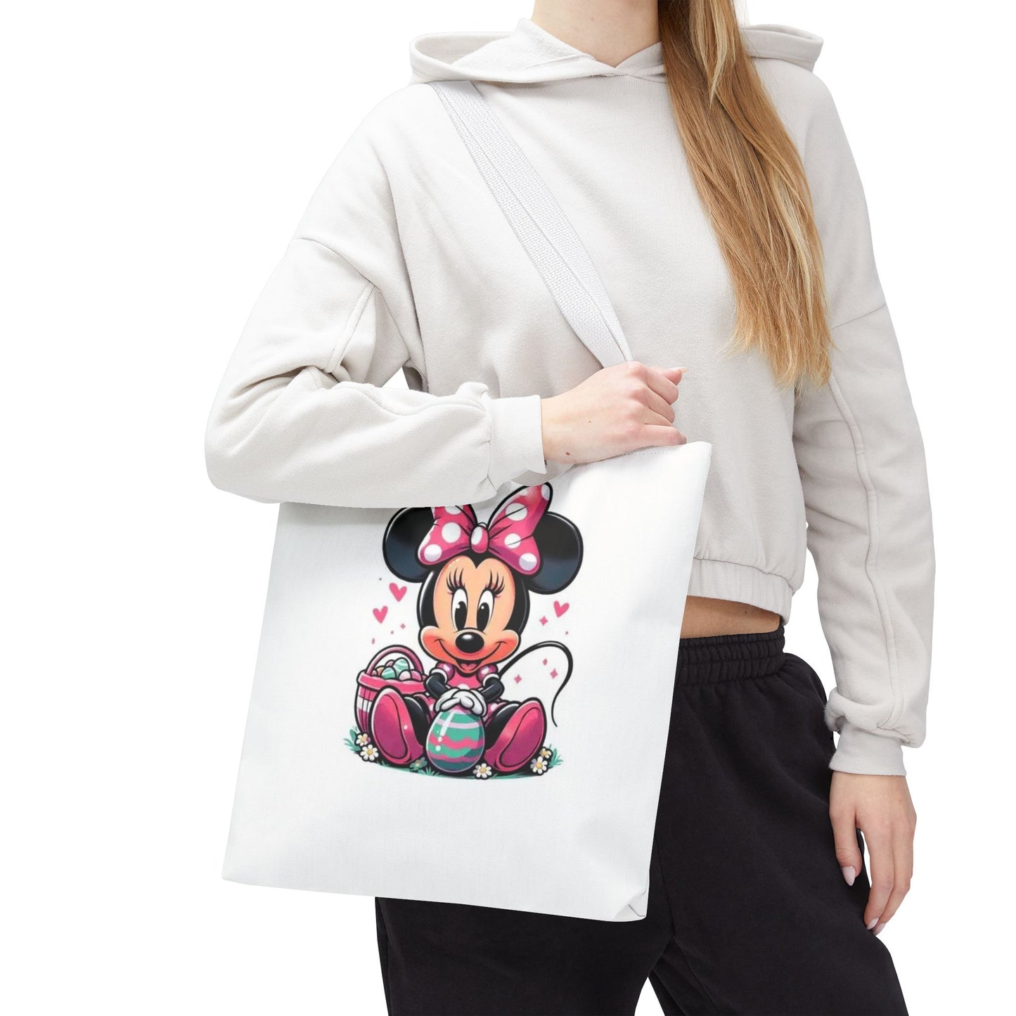 Minnie Mouse Easter Tote Bag — Cute Pink Bunny-Ears Character Tote