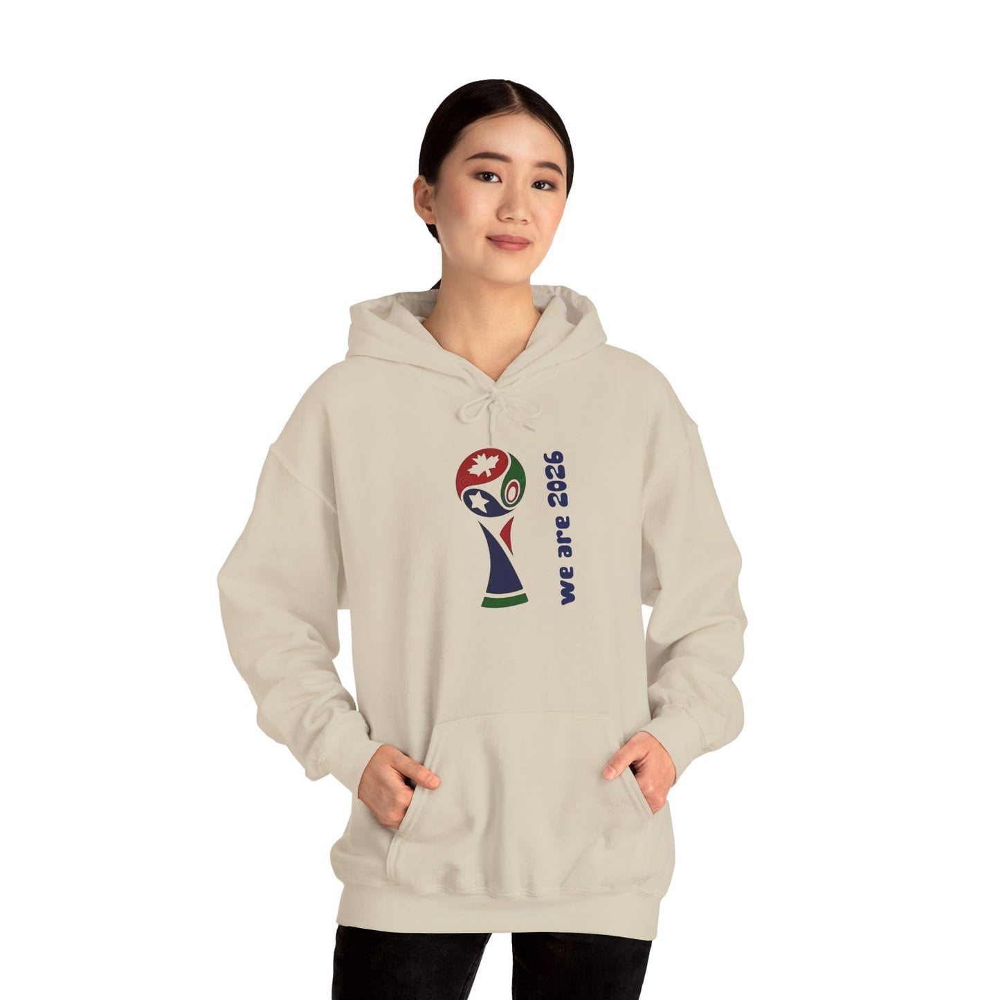 World Cup Trophy Hoodie – “we are 2026” Soccer Fan Sweatshirt