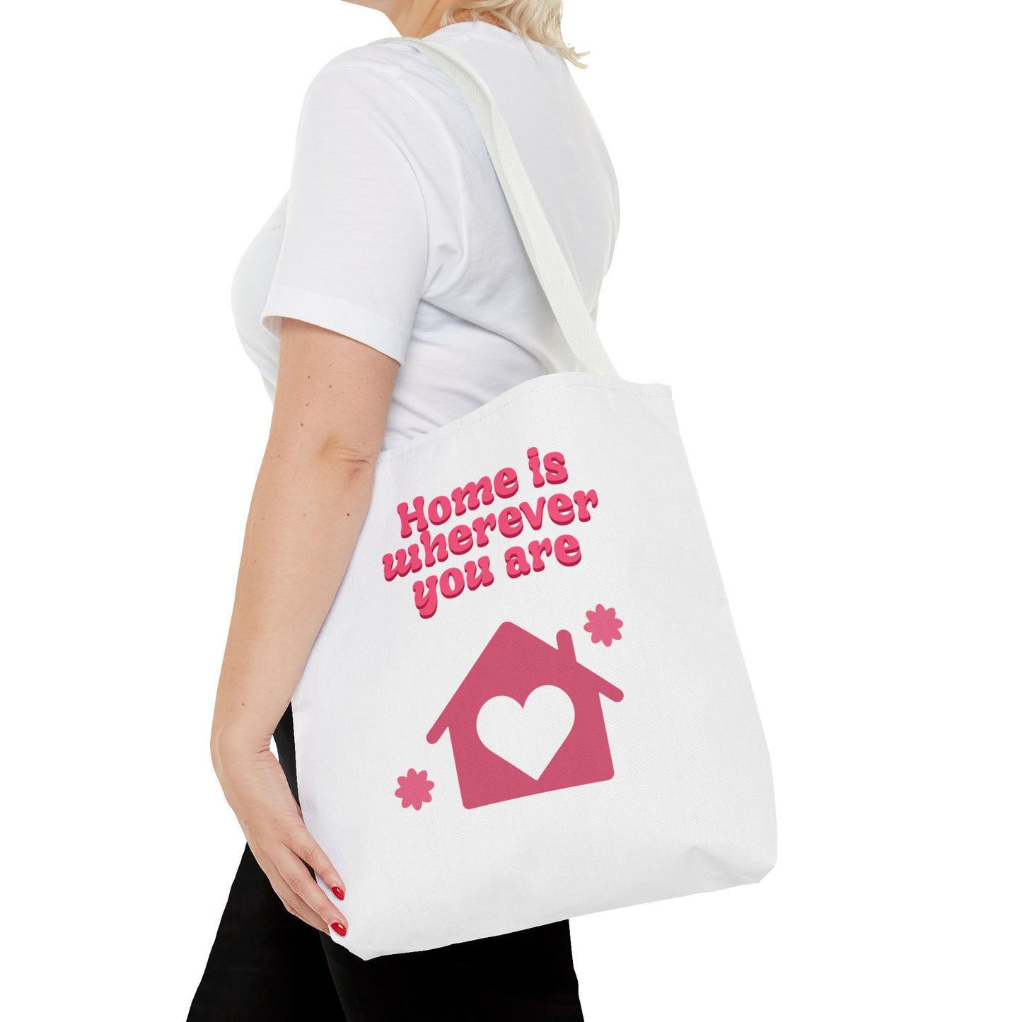 Valentine Love Tote Bag — Romantic Heart Print