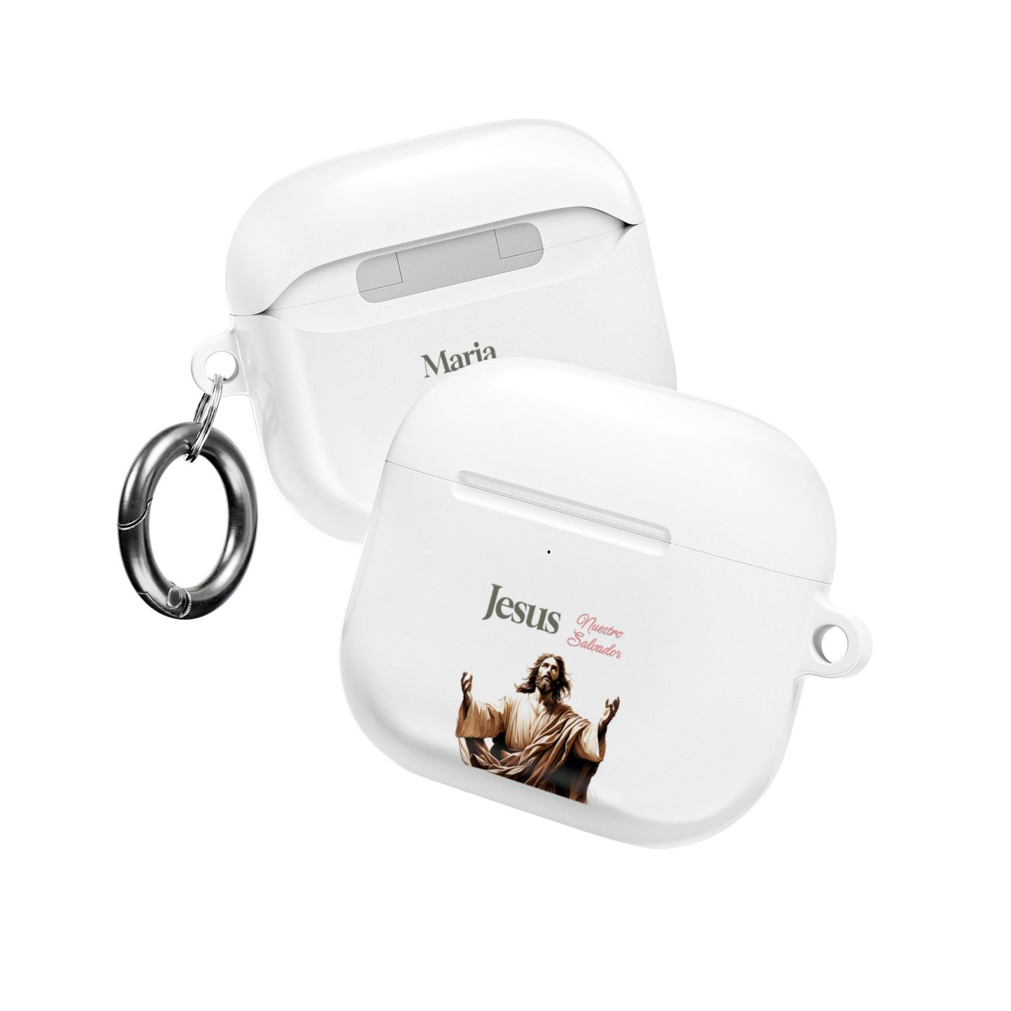 Faith Hope Love AirPod Case — Jesus Maria Christian Protective Cover