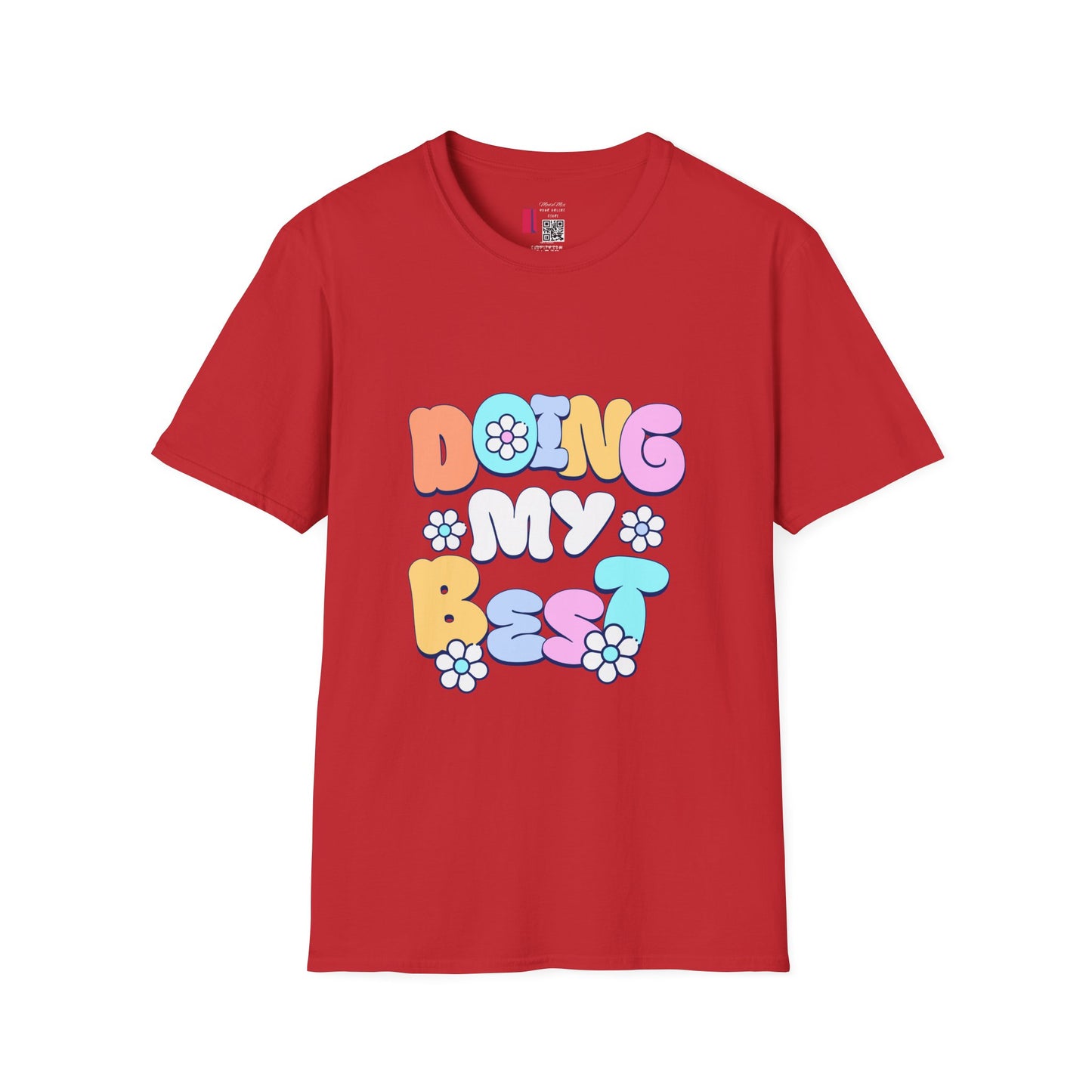Retro Floral "Doing My Best" T-Shirt