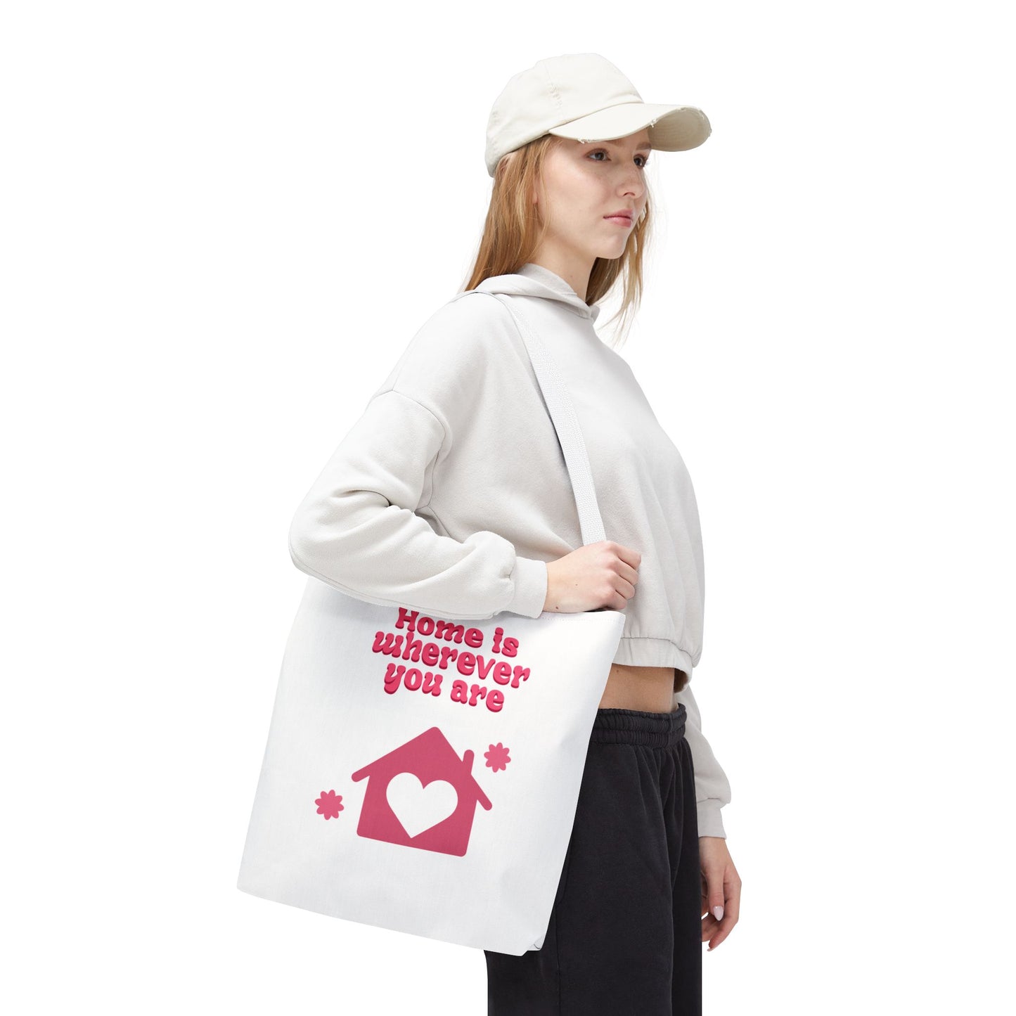 Valentine Love Tote Bag — Romantic Heart Print
