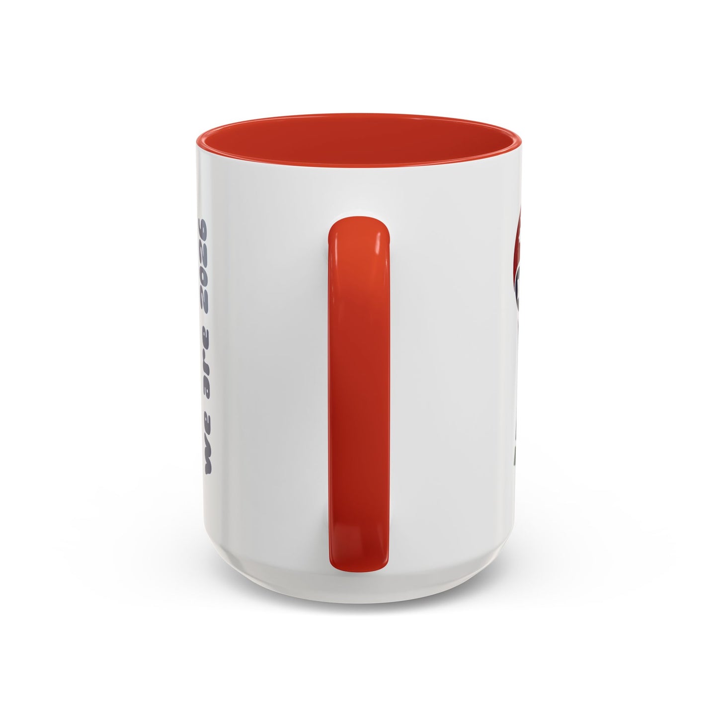 World Cup 2026 Accent Coffee Mug — 'We Are 2026' Soccer Fan Gift