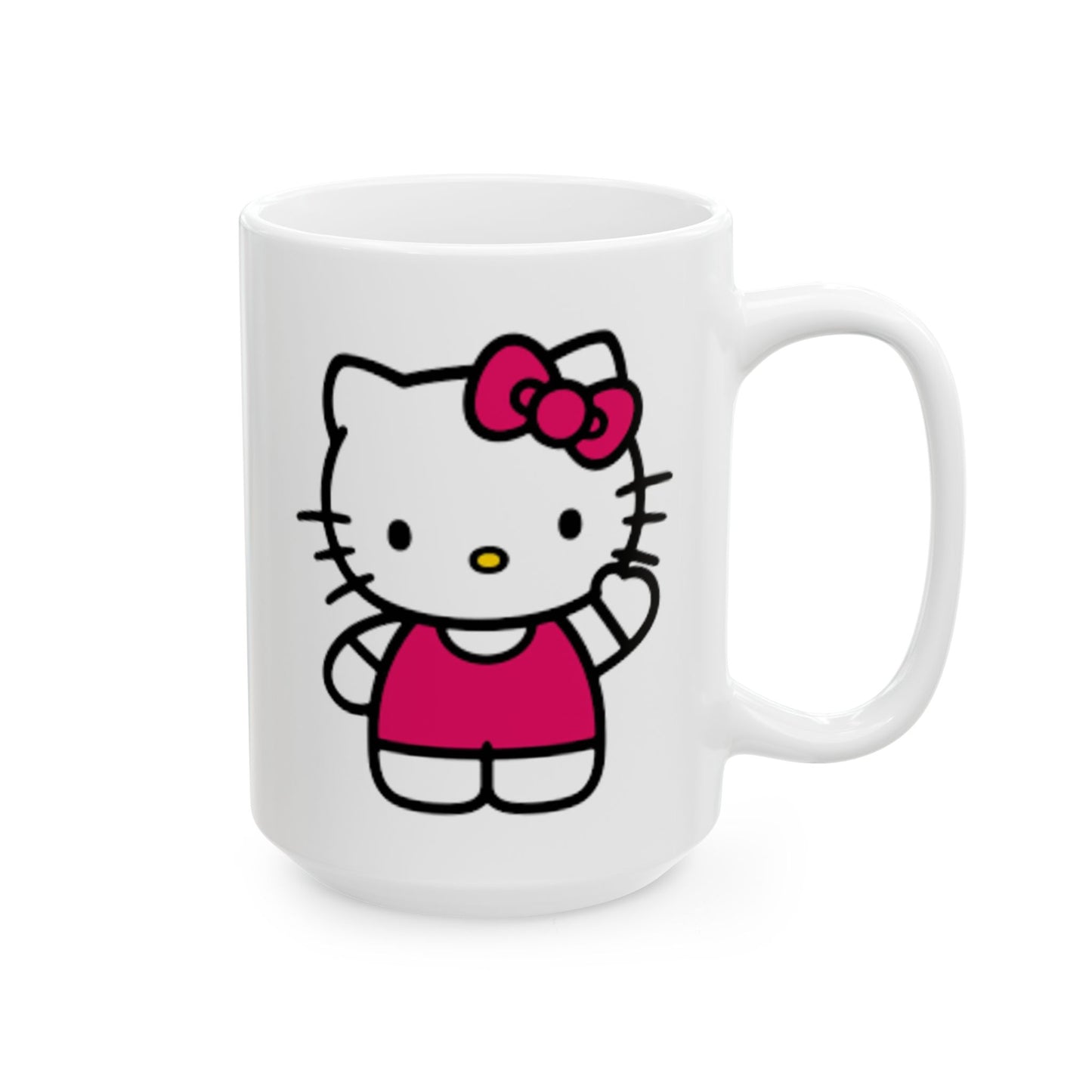 Hello Kitty Ceramic Mug — Cute Pink Character Coffee Cup (11oz, 15oz)