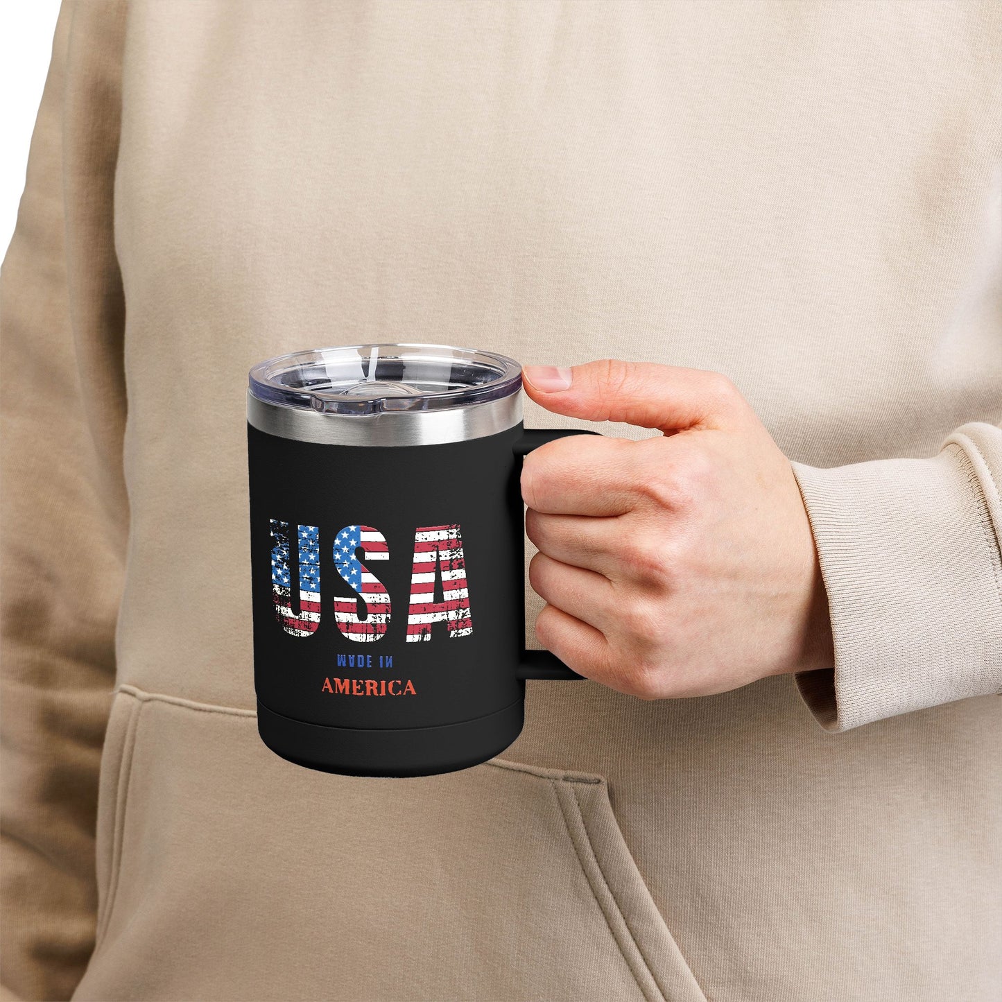 Coffee Mug Tumbler - 4th of July Celebration 15oz