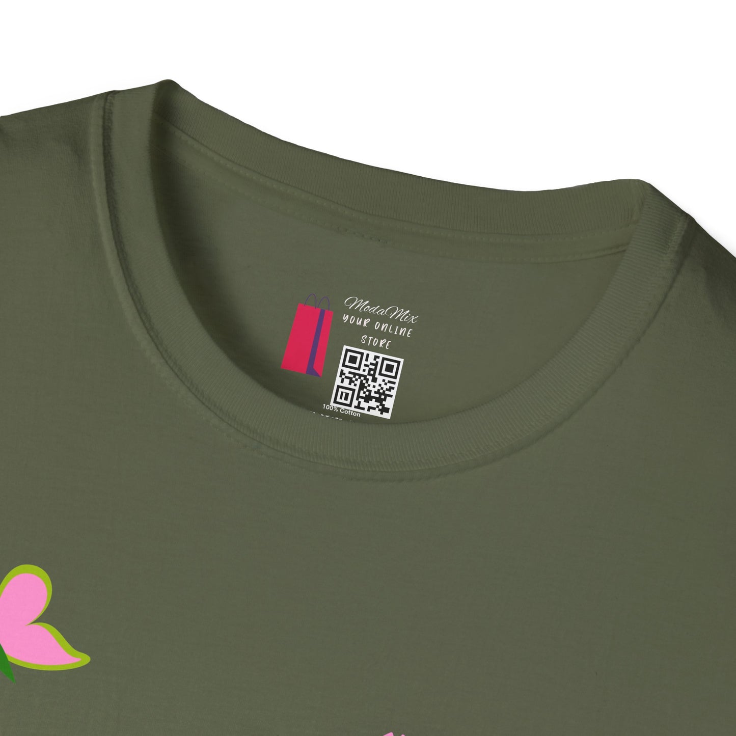 T-Shirt — "You Make Me Happy" Pink Floral Cotton Tee