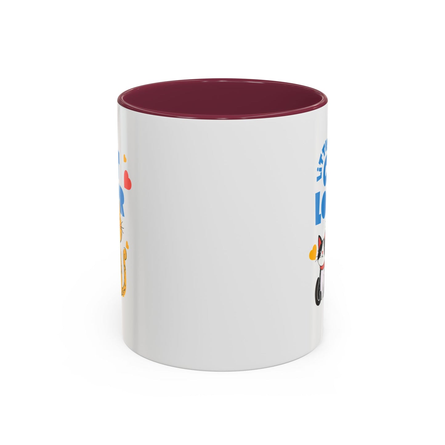 Cat Lover Mug — Colorful 11oz/15oz Ceramic Coffee Cup (Little Cat Lover Design)
