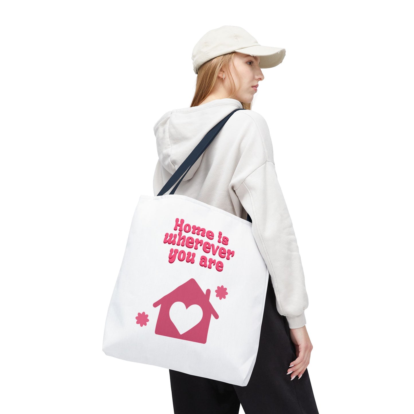 Valentine Love Tote Bag — Romantic Heart Print