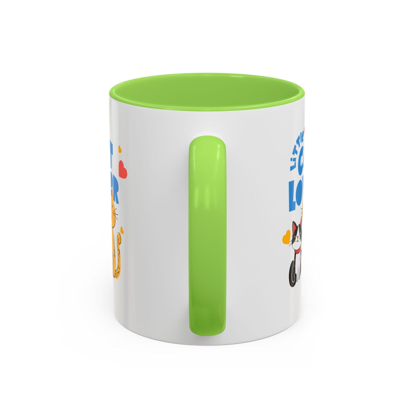 Cat Lover Mug — Colorful 11oz/15oz Ceramic Coffee Cup (Little Cat Lover Design)