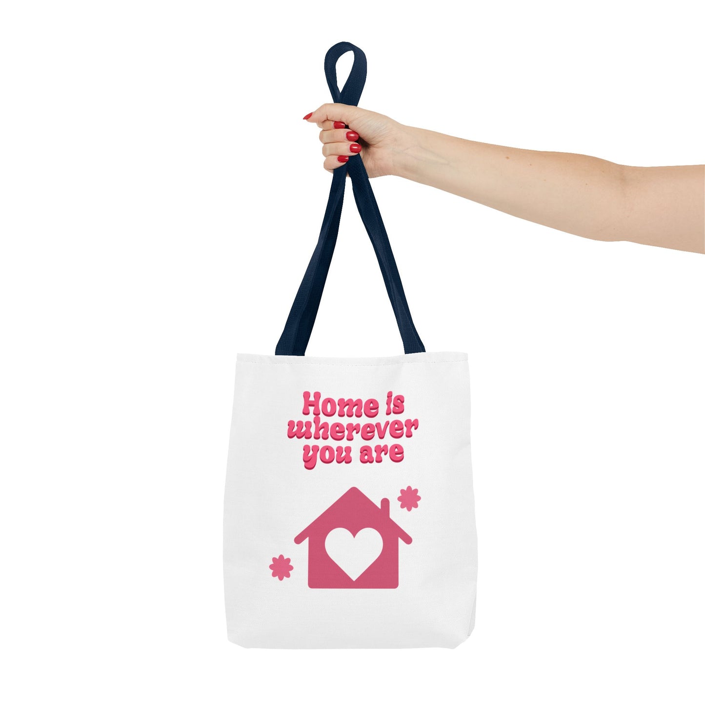 Valentine Love Tote Bag — Romantic Heart Print
