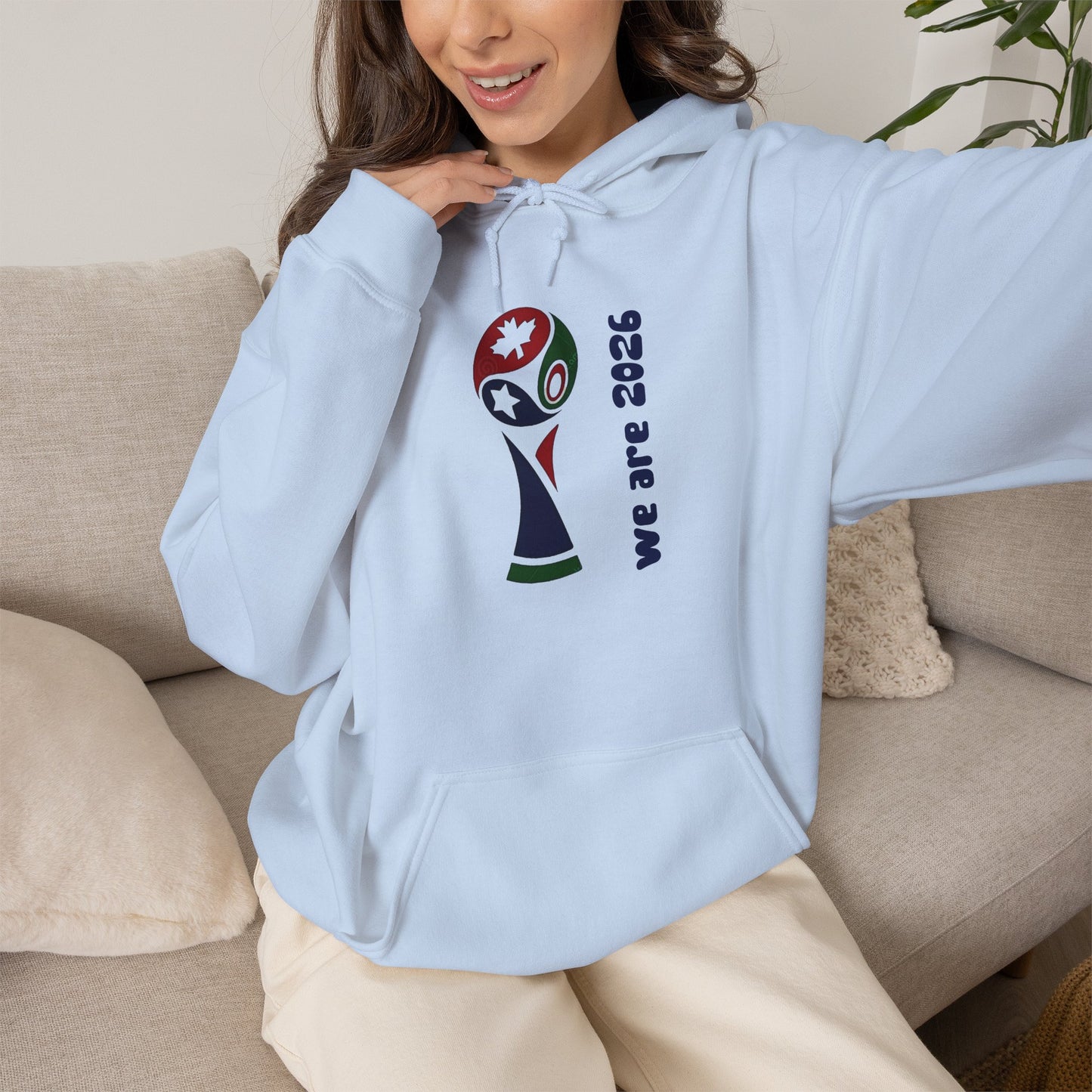 World Cup Trophy Hoodie – “we are 2026” Soccer Fan Sweatshirt