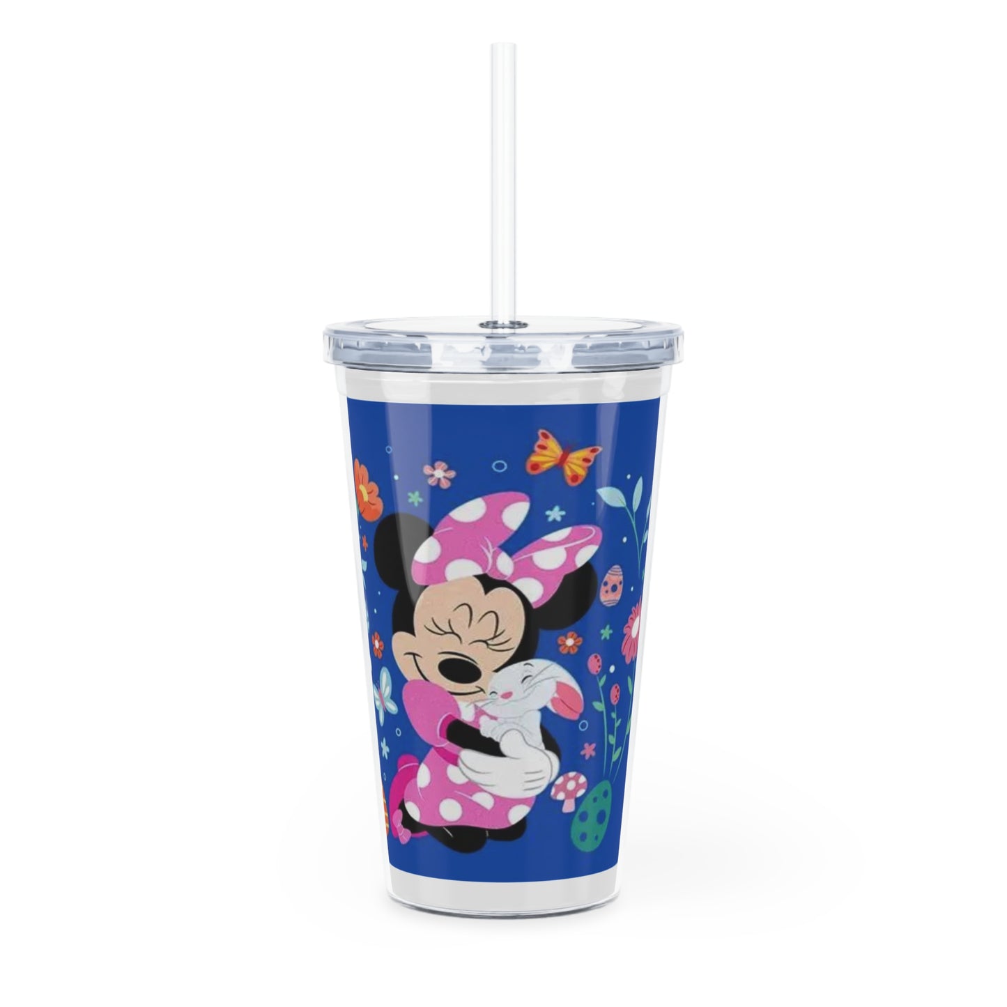 Minnie Mouse Easter Floral Tumbler with Straw