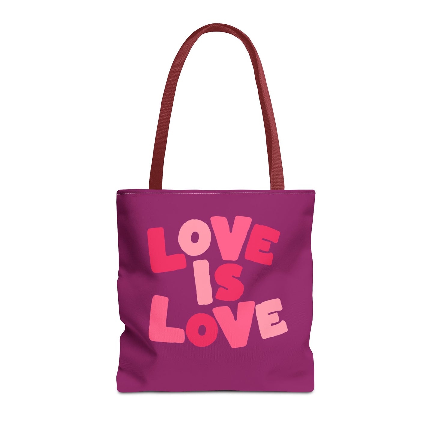 Love Is Love Tote Bag — Bright Pride Statement Tote for Everyday Use