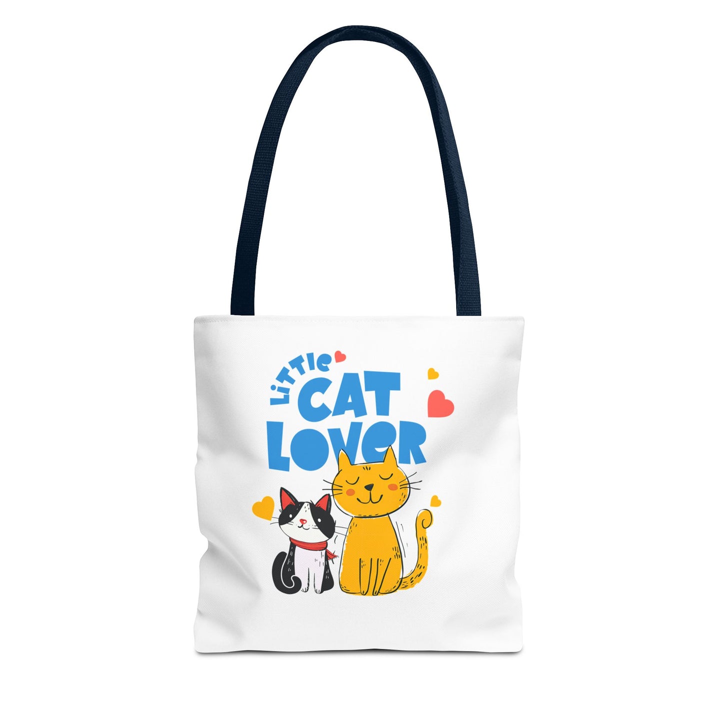 Little Cat Lover Tote Bag – Cute Cat Illustration Reusable Shopping Bag