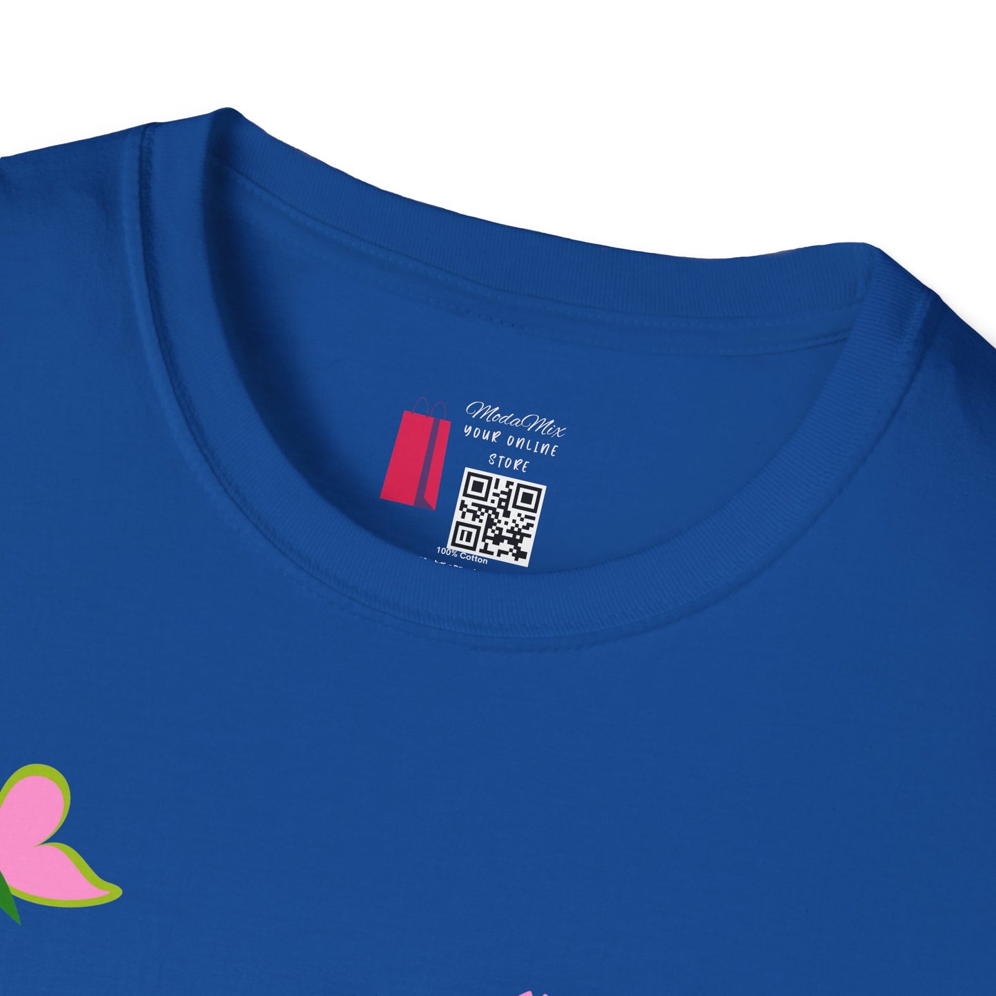 T-Shirt — "You Make Me Happy" Pink Floral Cotton Tee