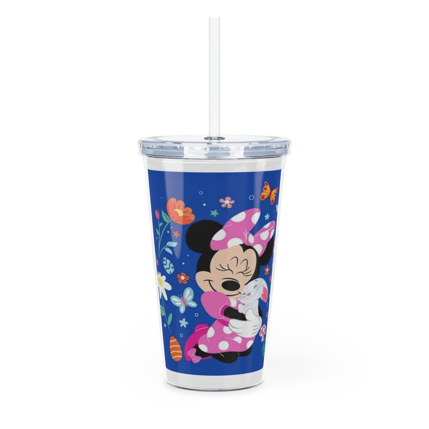 Minnie Mouse Easter Floral Tumbler with Straw
