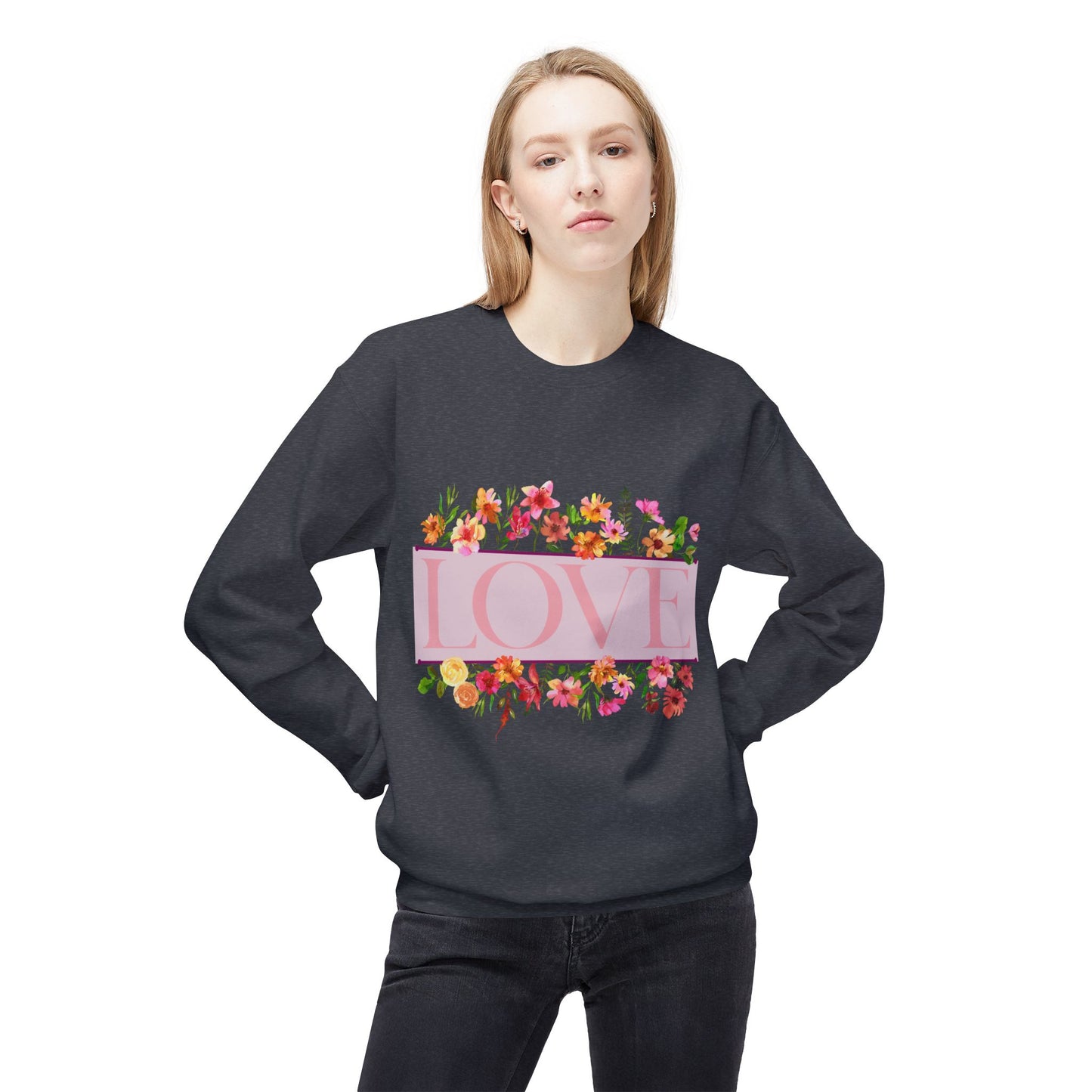 Love Floral Crewneck Sweatshirt