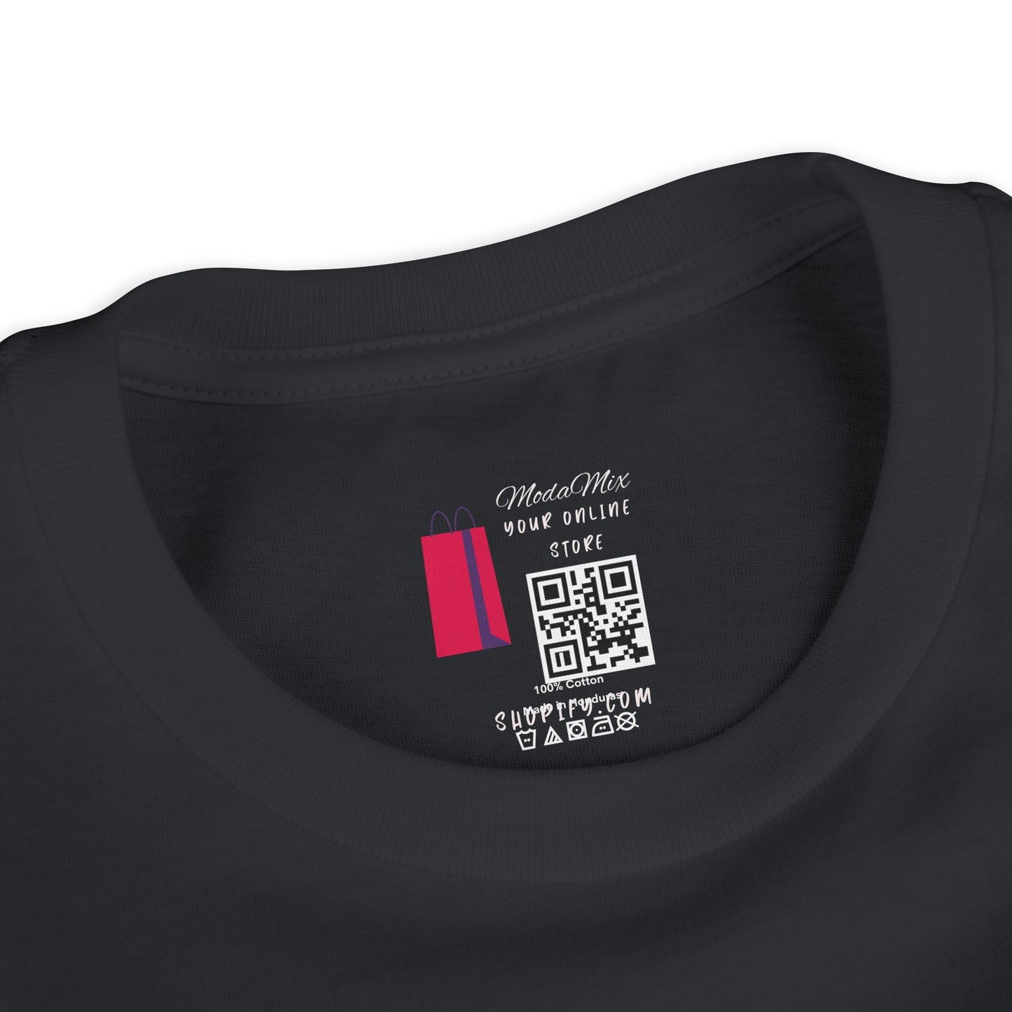 American Girl Youth Tee — Pink Script Stars Patriotic Kids Shirt