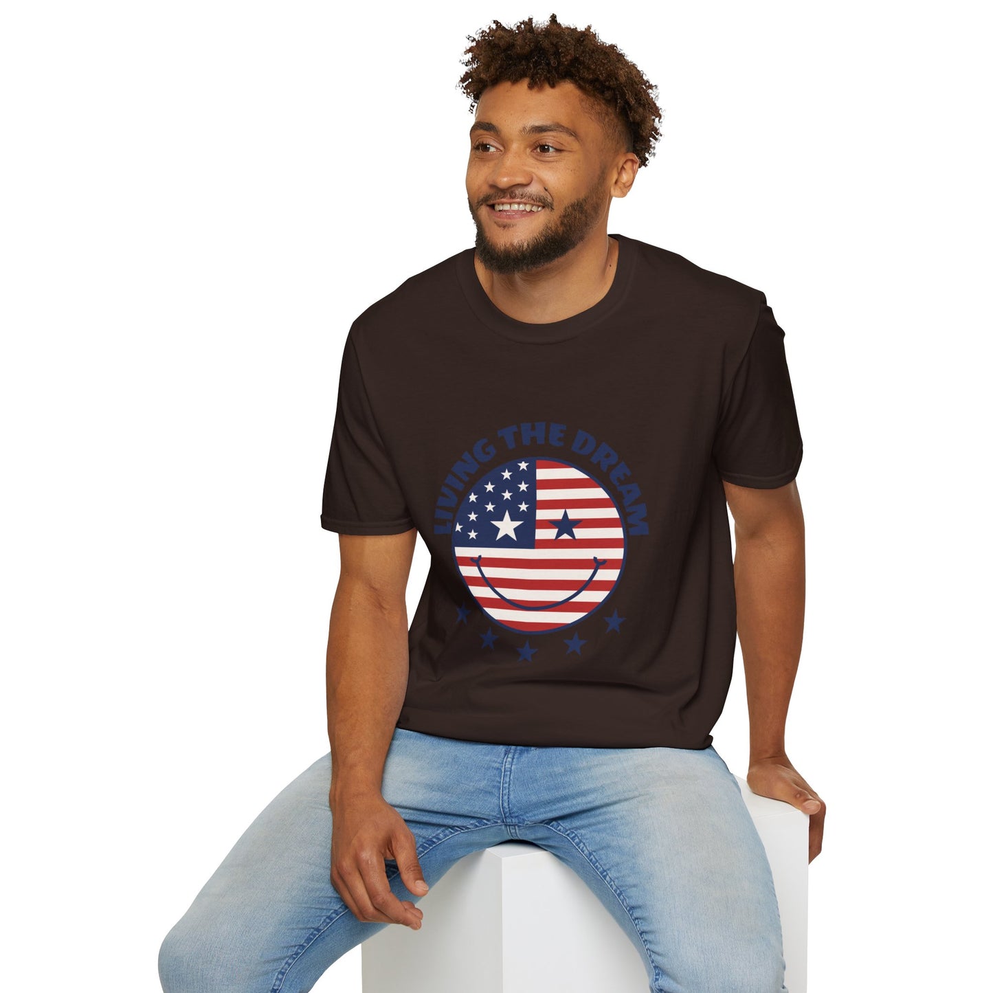 Living the Dream American Flag T-Shirt
