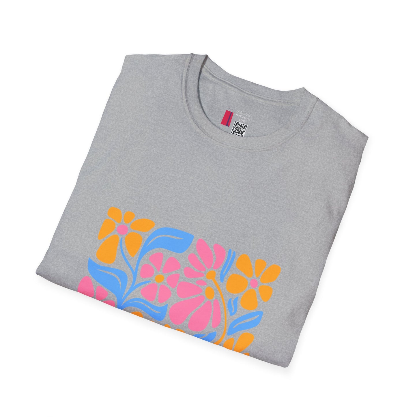 Retro Floral Tee — Colorful 70s Flower Power Graphic T-Shirt