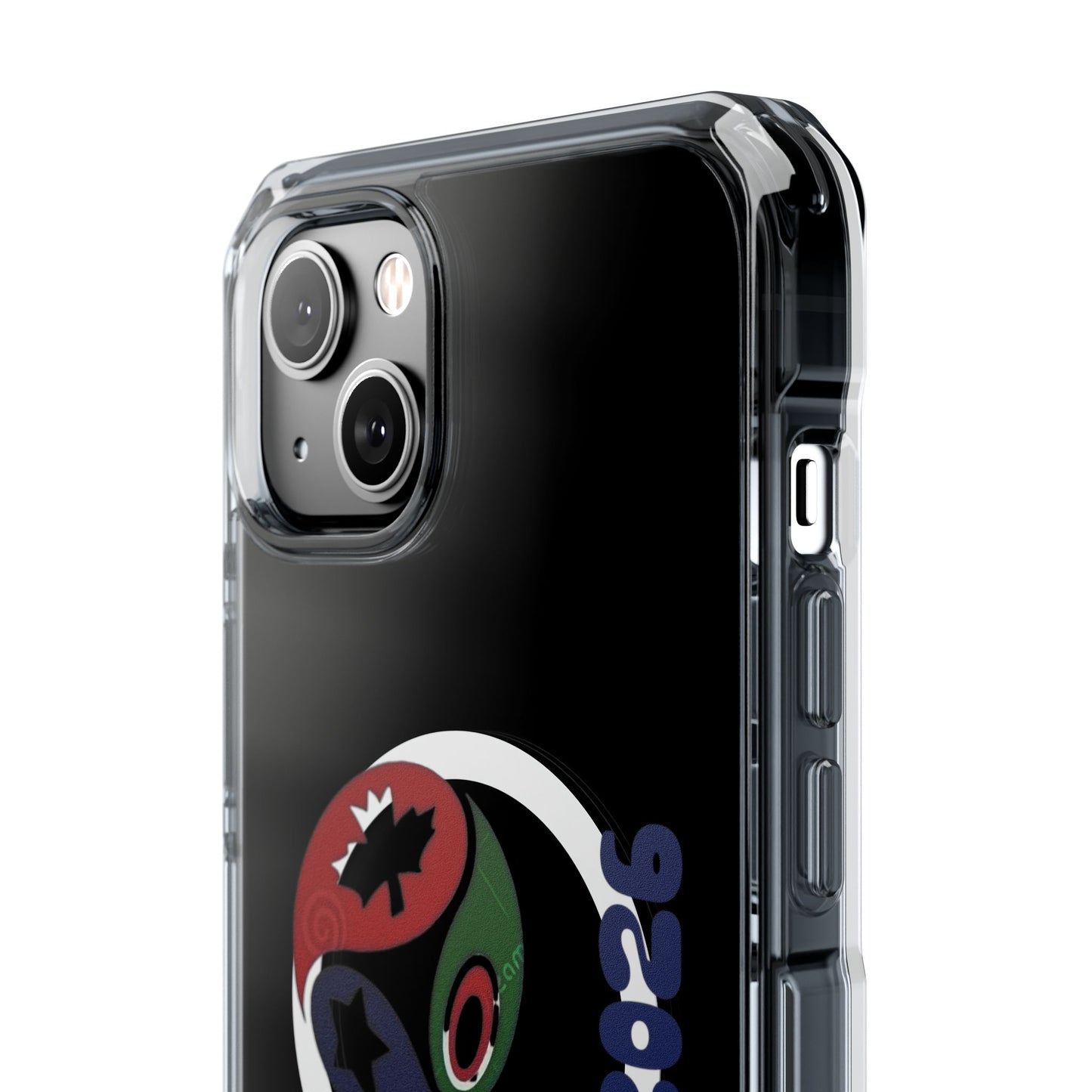 2026 World Cup Clear Magnetic Phone Case — "We Are 2026" Abstract Globe Design