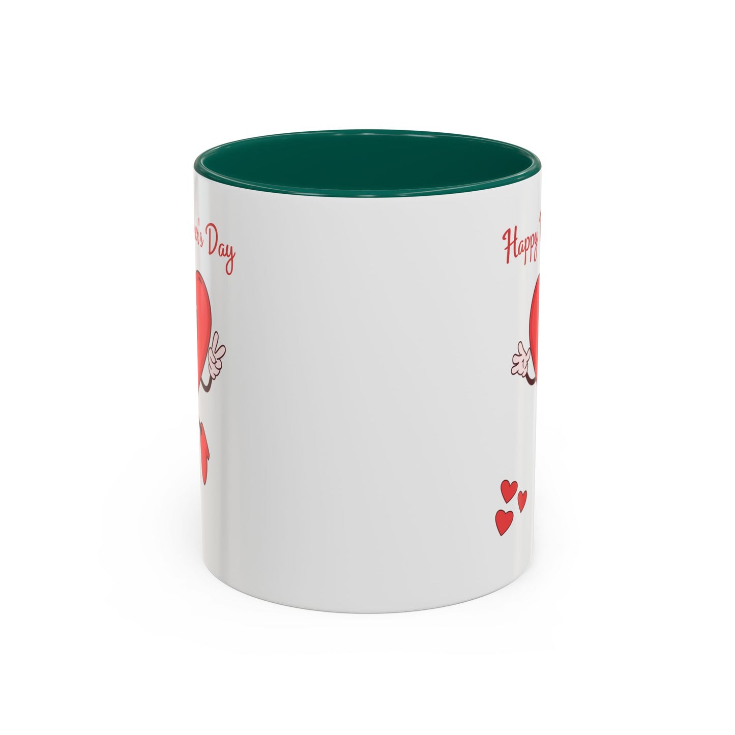 Happy Mother's Day Heart Mug — Cute Retro Heart Mom Coffee Cup (11oz, 15oz)