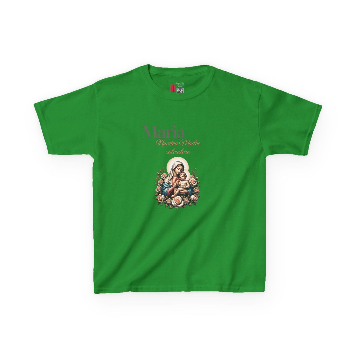 Kids Maria Virgen Faith T-Shirt — Religious Catholic Children's Tee
