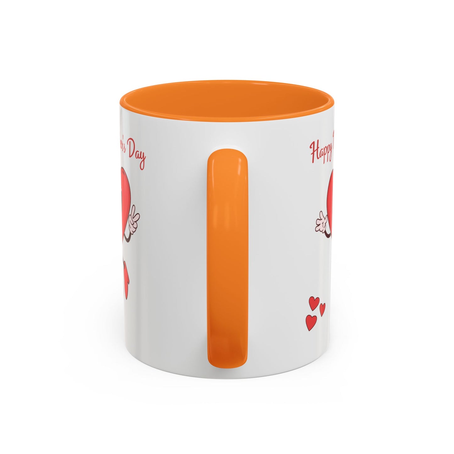 Happy Mother's Day Heart Mug — Cute Retro Heart Mom Coffee Cup (11oz, 15oz)