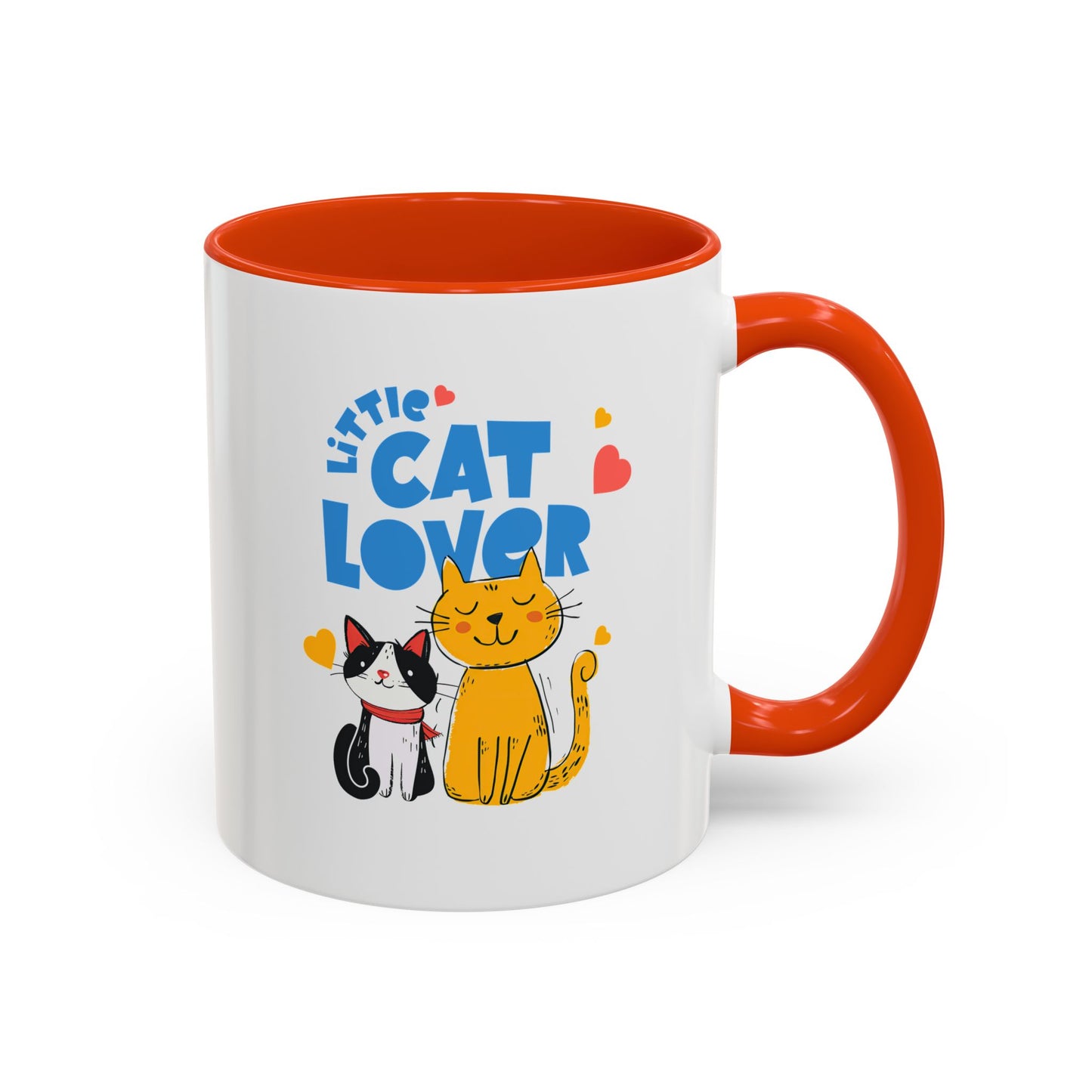 Cat Lover Mug — Colorful 11oz/15oz Ceramic Coffee Cup (Little Cat Lover Design)