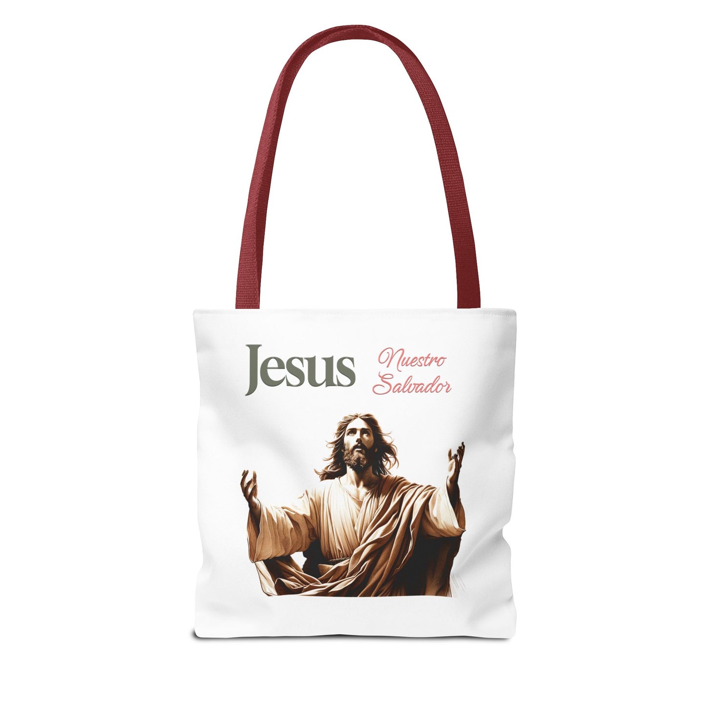 Faith Maria Jesus Tote Bag — Religious Faith All-Over Print Tote