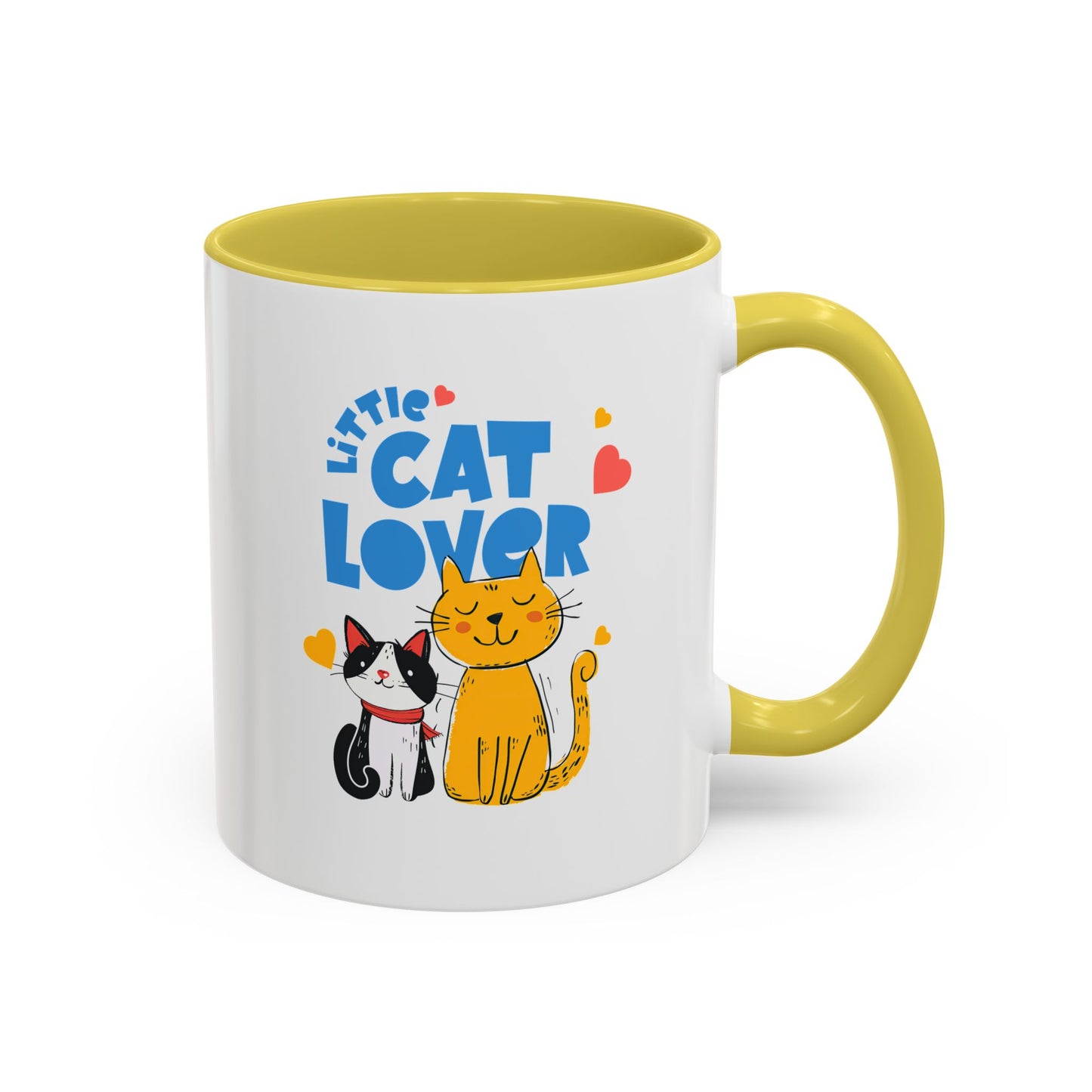 Cat Lover Mug — Colorful 11oz/15oz Ceramic Coffee Cup (Little Cat Lover Design)