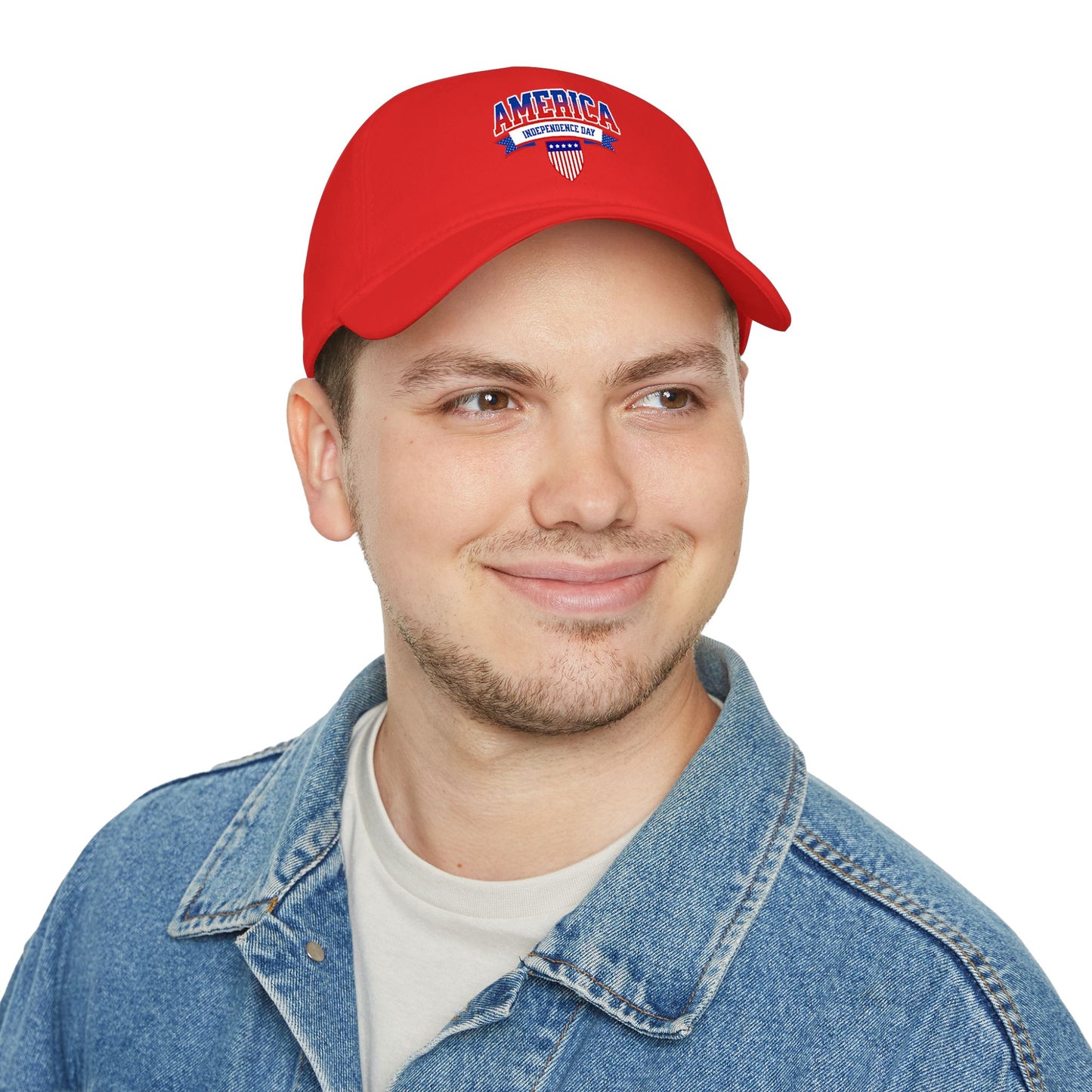 America Independence Day Low Profile Baseball Cap — Patriotic 4th of July Hat