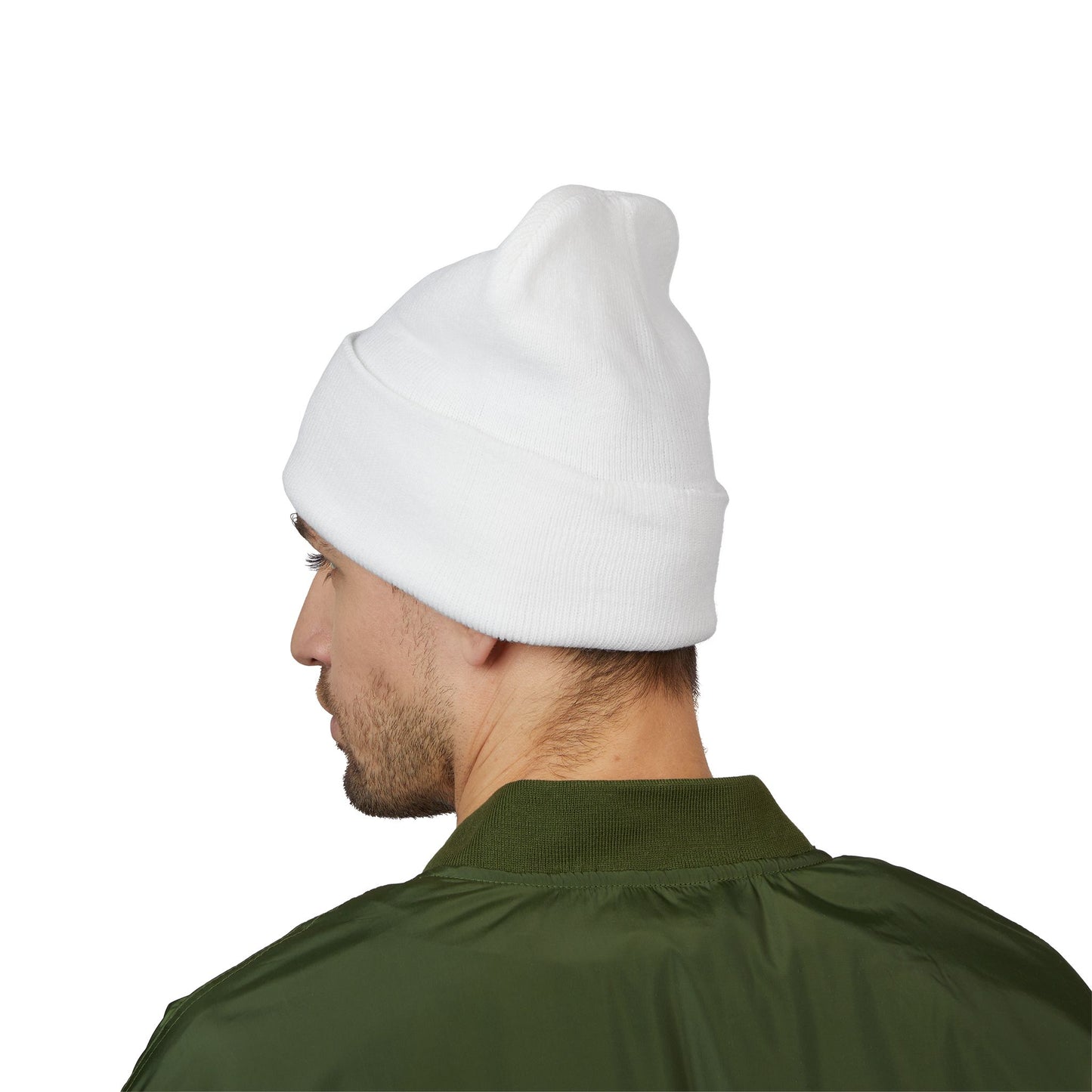 Embroidered 2026 World Cup Trophy Beanie — Soccer Fan Cuffed Knit Hat