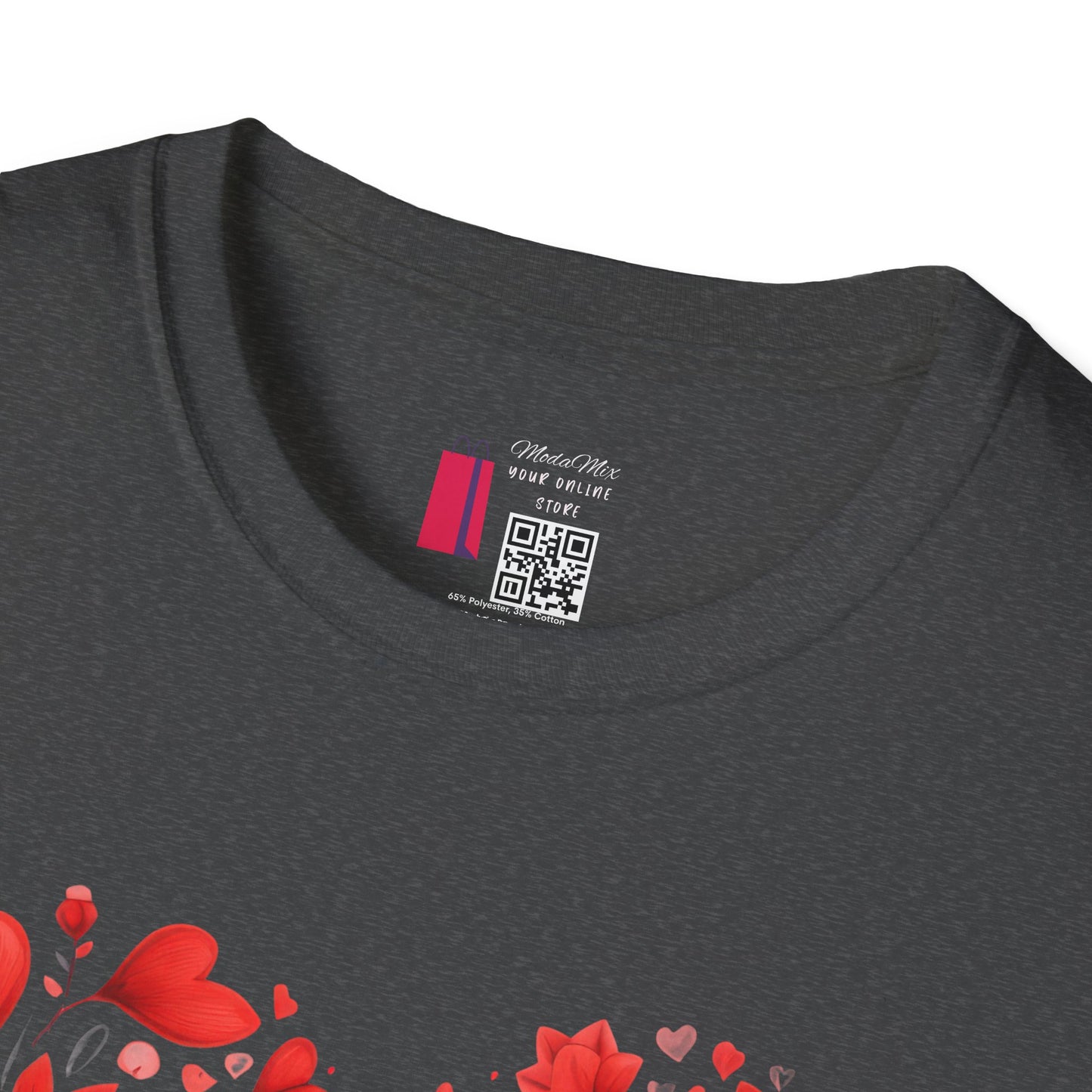 Heart Floral T-Shirt — Red Heart Bouquet Valentine's Tee