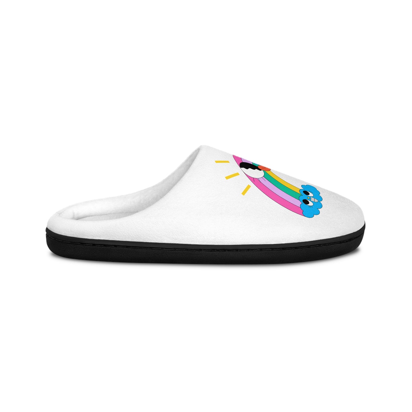 Women’s Rainbow Cloud Slippers — Cute Indoor Cozy House Shoes