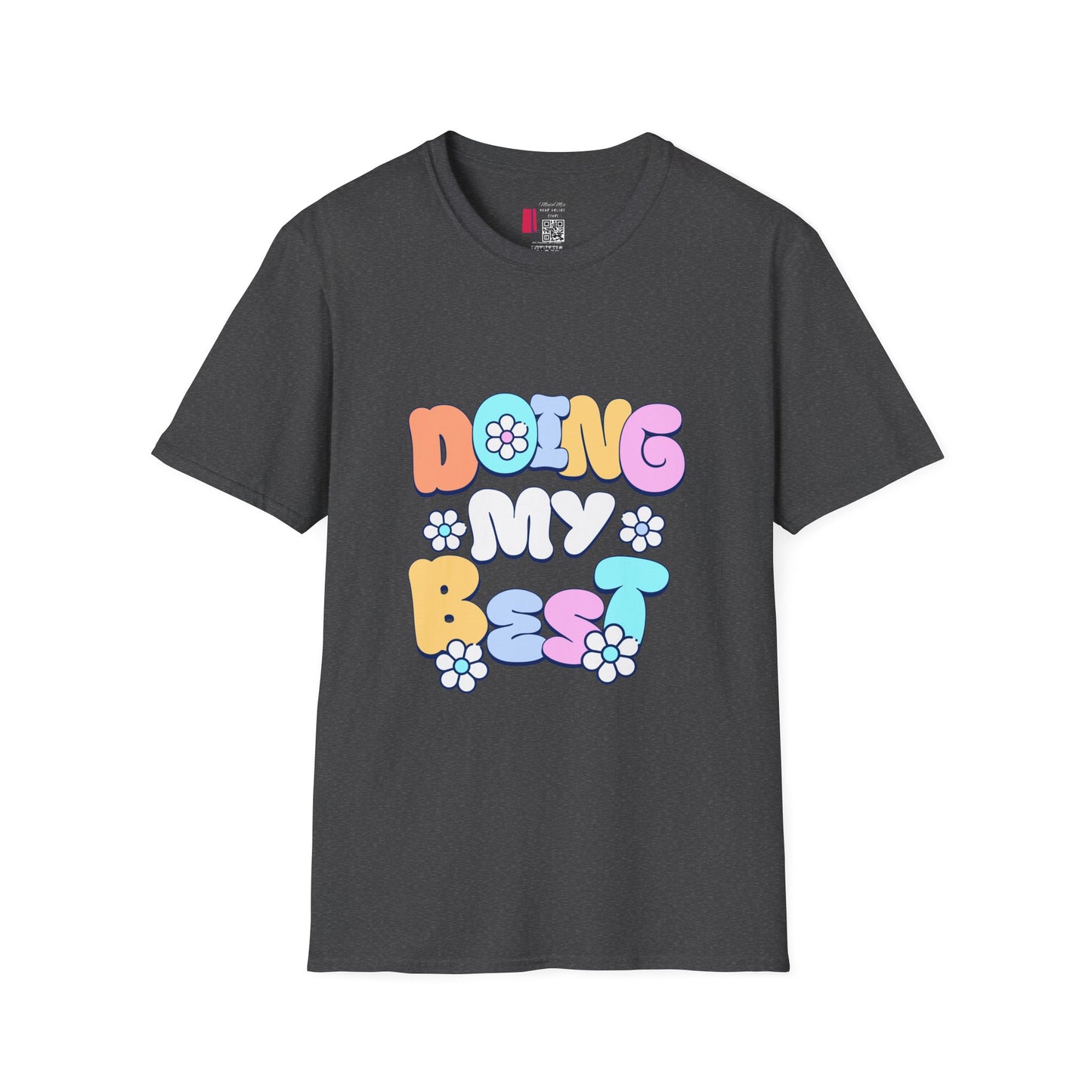 Retro Floral "Doing My Best" T-Shirt