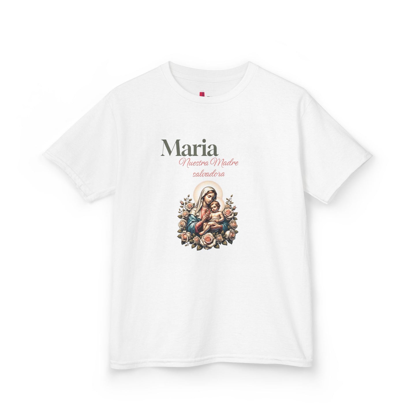 Kids Maria Virgen Faith T-Shirt — Religious Catholic Children's Tee