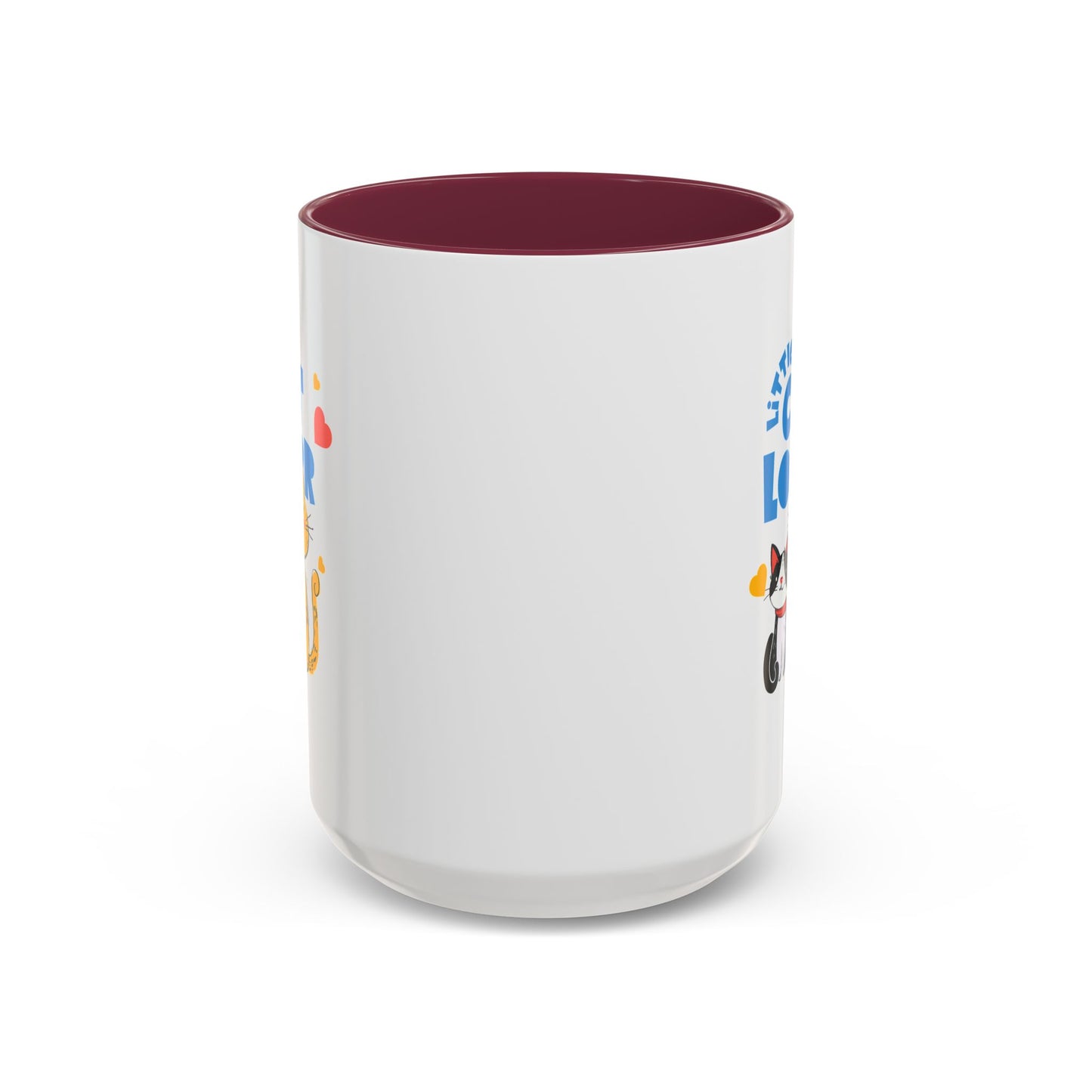 Cat Lover Mug — Colorful 11oz/15oz Ceramic Coffee Cup (Little Cat Lover Design)