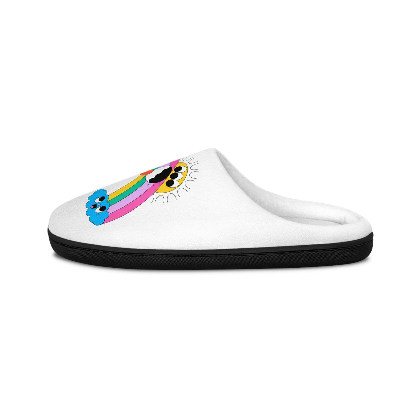 Women’s Rainbow Cloud Slippers — Cute Indoor Cozy House Shoes