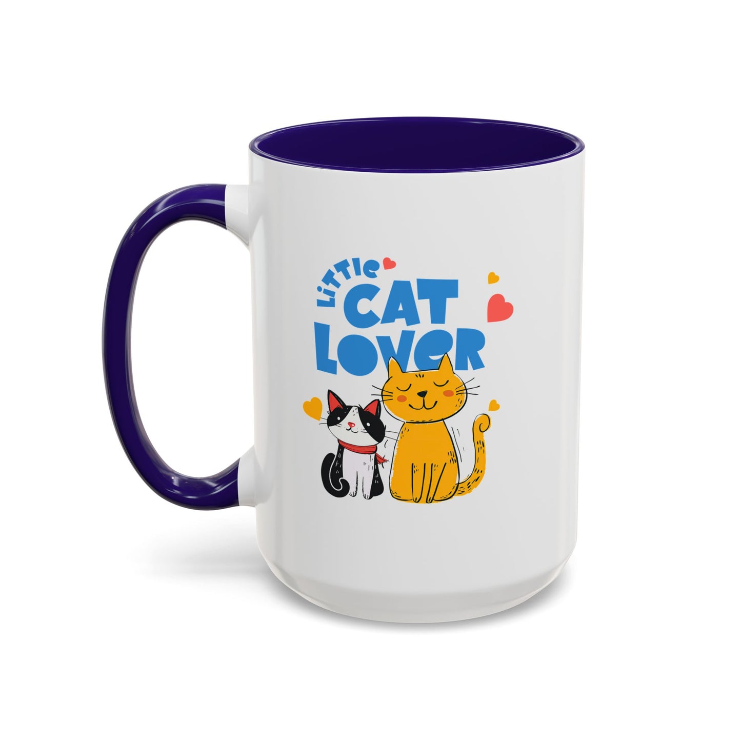 Cat Lover Mug — Colorful 11oz/15oz Ceramic Coffee Cup (Little Cat Lover Design)