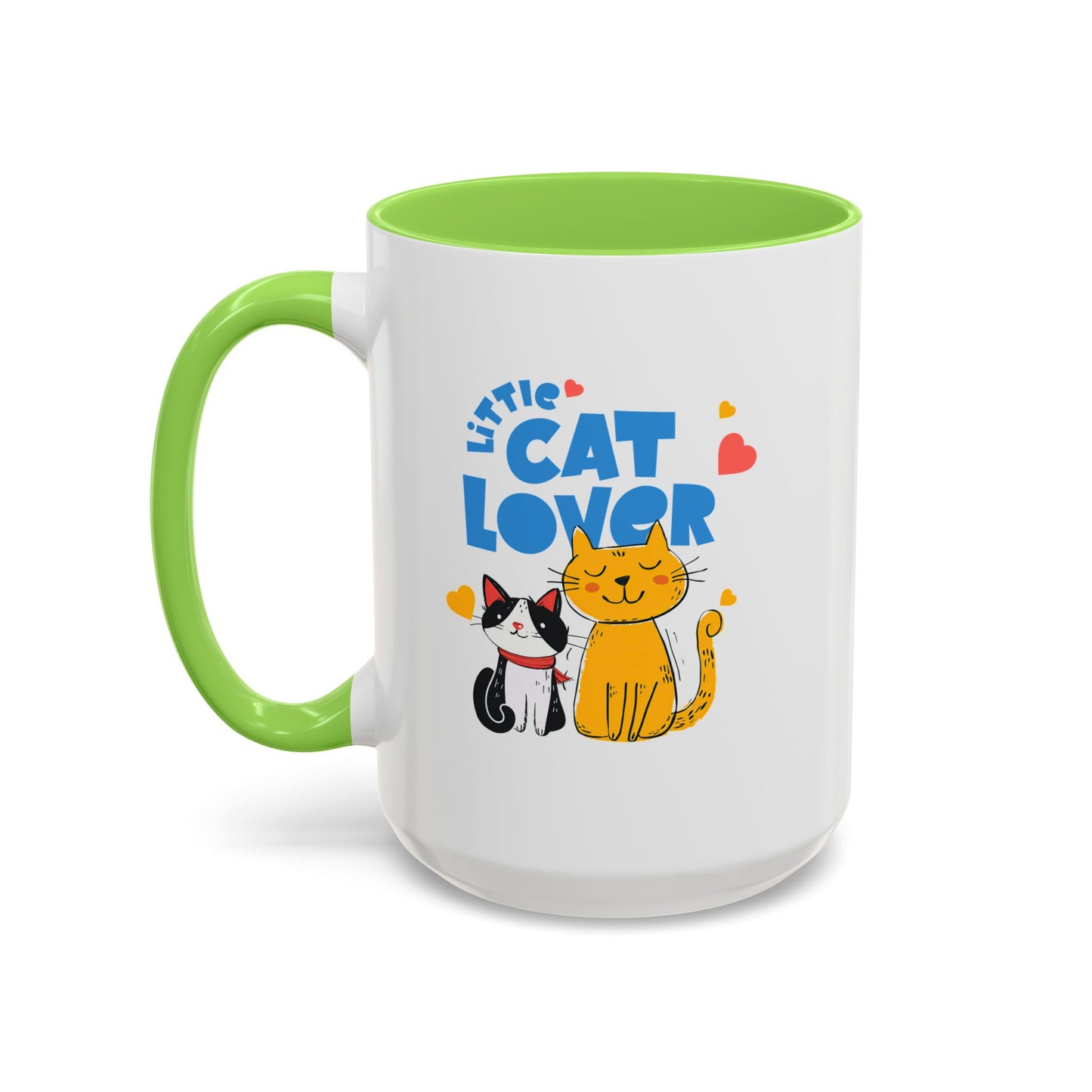 Cat Lover Mug — Colorful 11oz/15oz Ceramic Coffee Cup (Little Cat Lover Design)