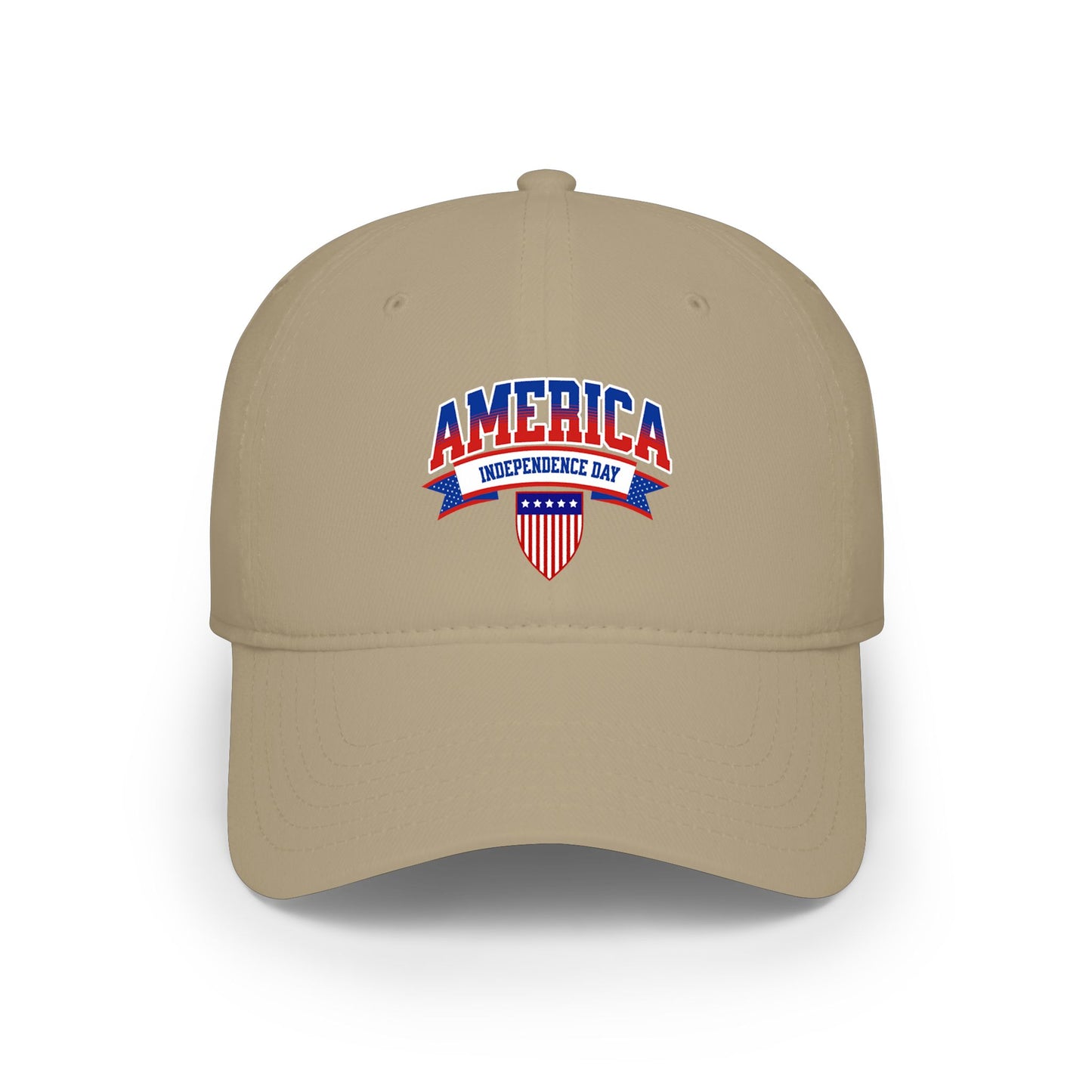 America Independence Day Low Profile Baseball Cap — Patriotic 4th of July Hat