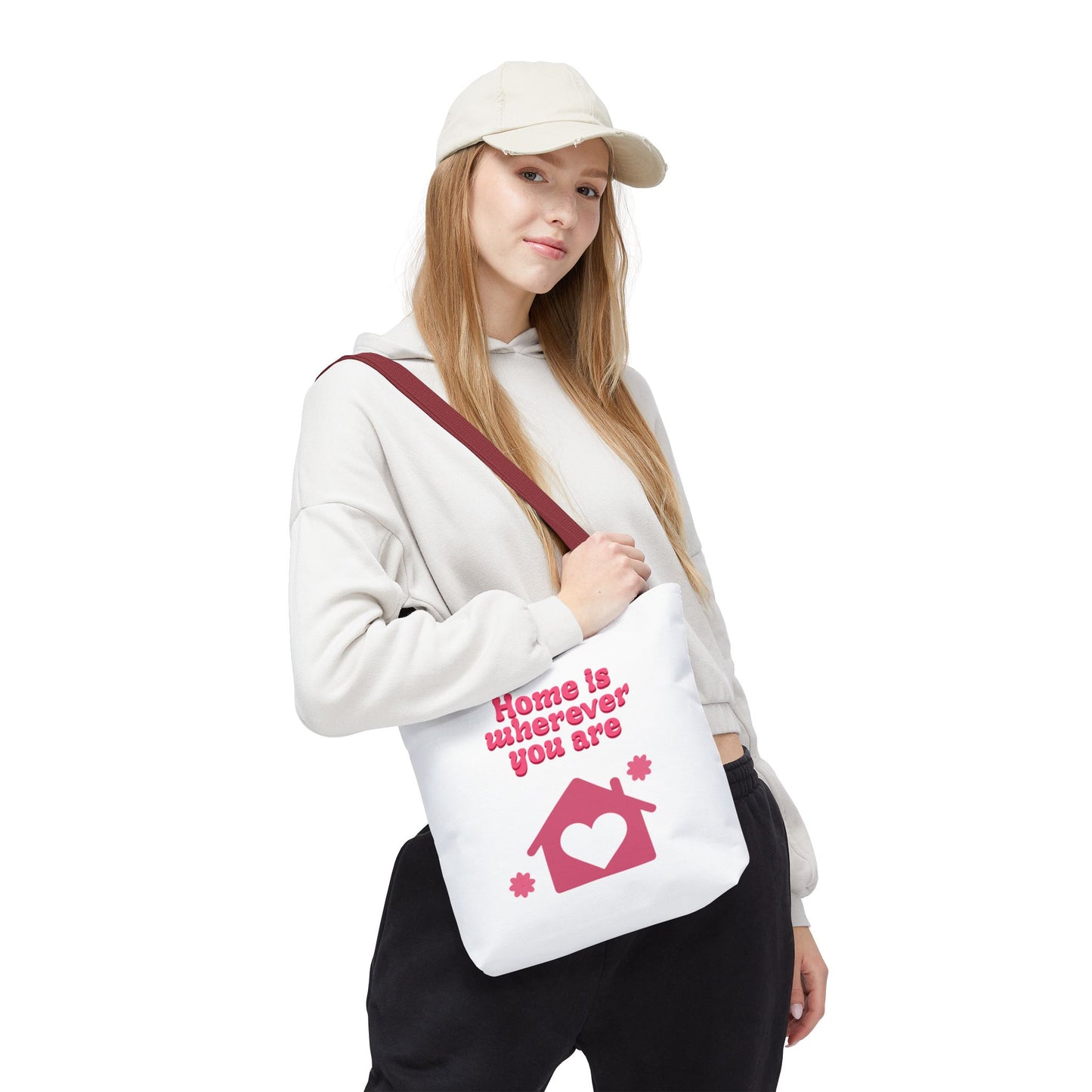 Valentine Love Tote Bag — Romantic Heart Print